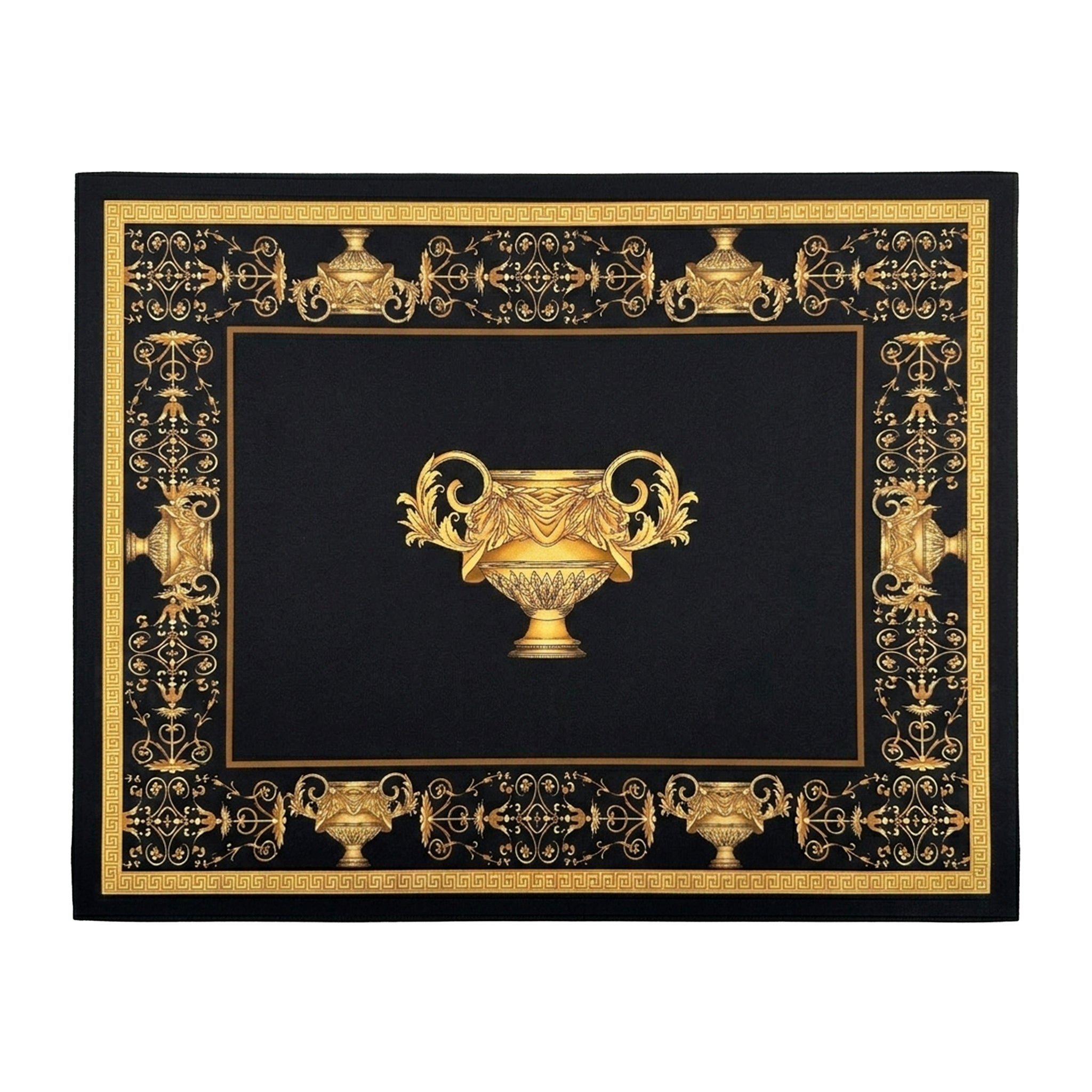 Platzset / Tischset in Lederoptik mit Kunstleder-Rückseite – abwaschbar, rutschhemmend, elegant – Design Löwe, Amphore oder Krone