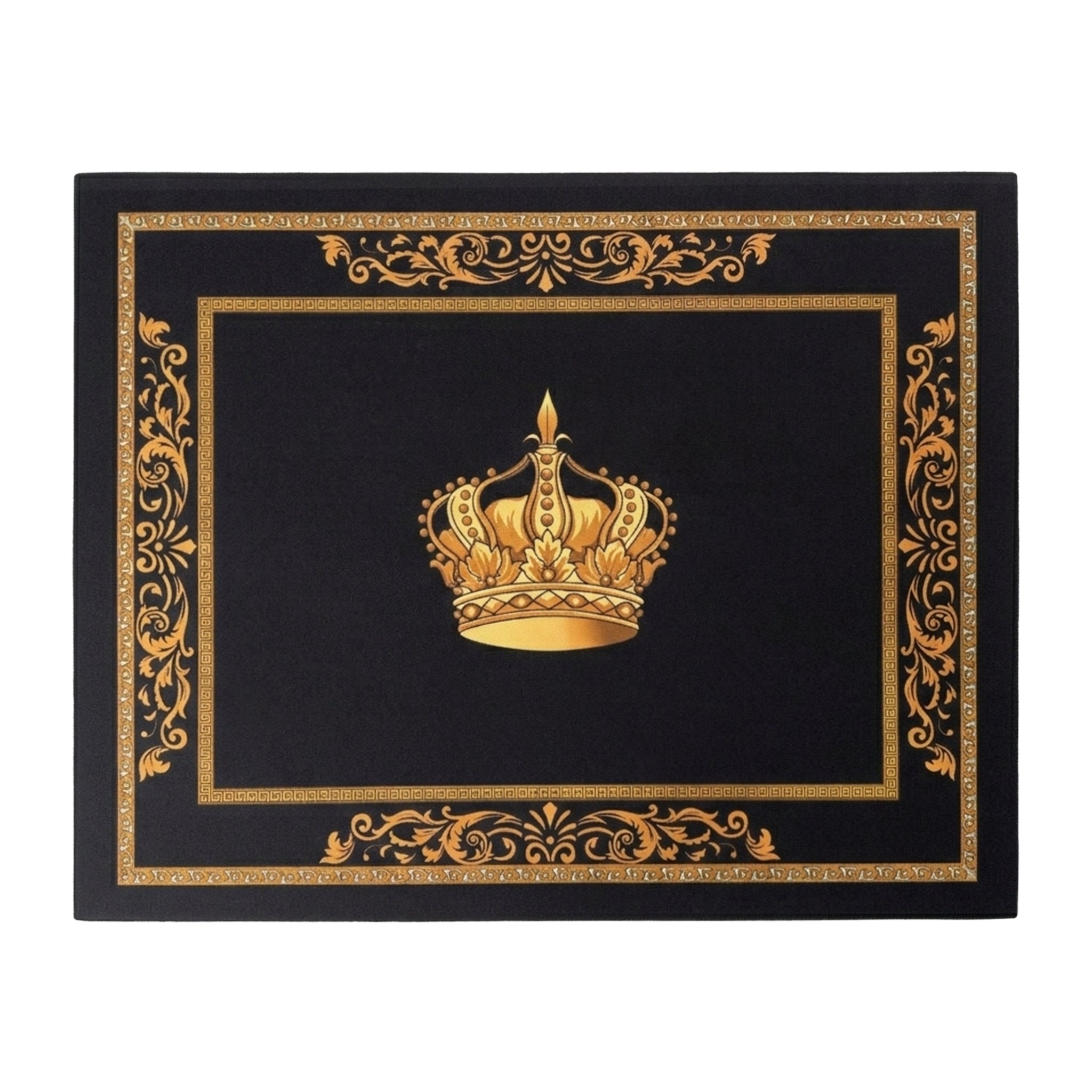 Platzset / Tischset in Lederoptik mit Kunstleder-Rückseite – abwaschbar, rutschhemmend, elegant – Design Löwe, Amphore oder Krone