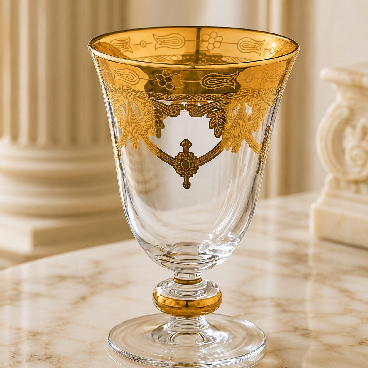 Exklusive Torcello Floral Wasser- und Weingläser