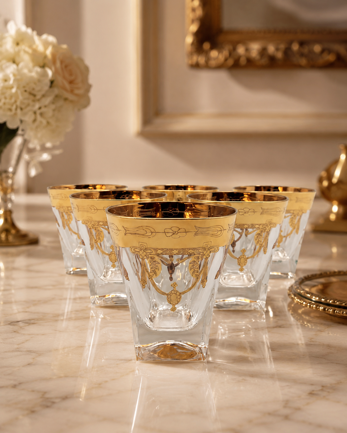 Exclusive Murano Whisky crystal glasses