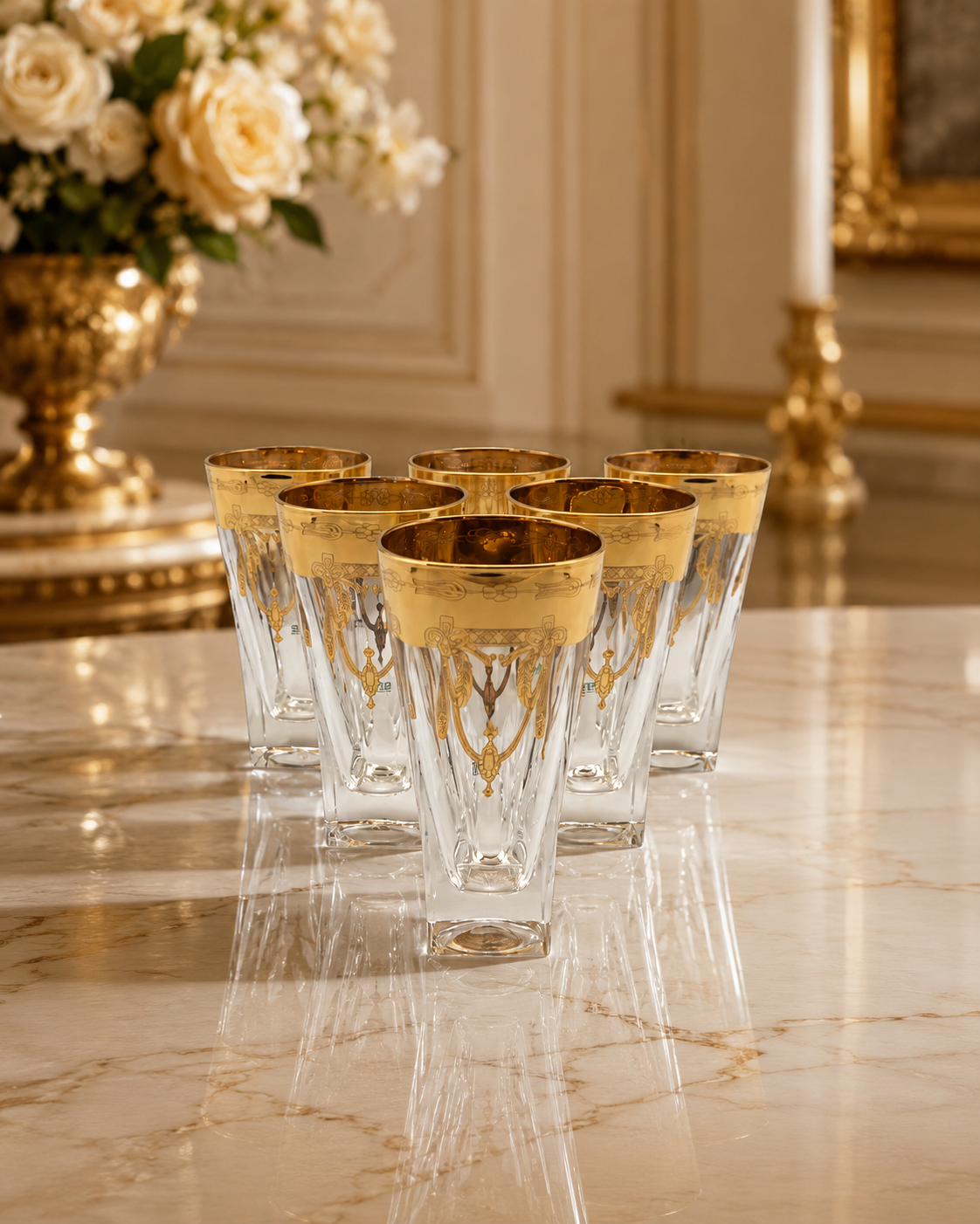 Murano long drink glasses