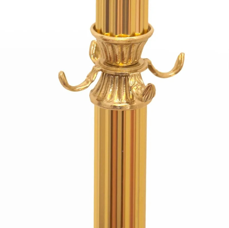 Exkluisver Garderobenständer aus Messing in gold - Vintage Barock Design - freistehend und stabil