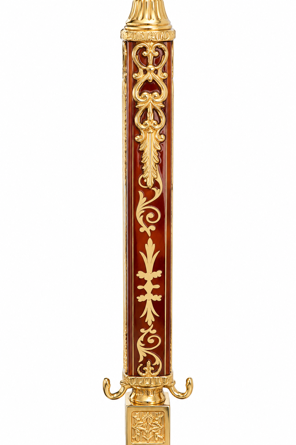 Coat rack stand Intarsien gold 701