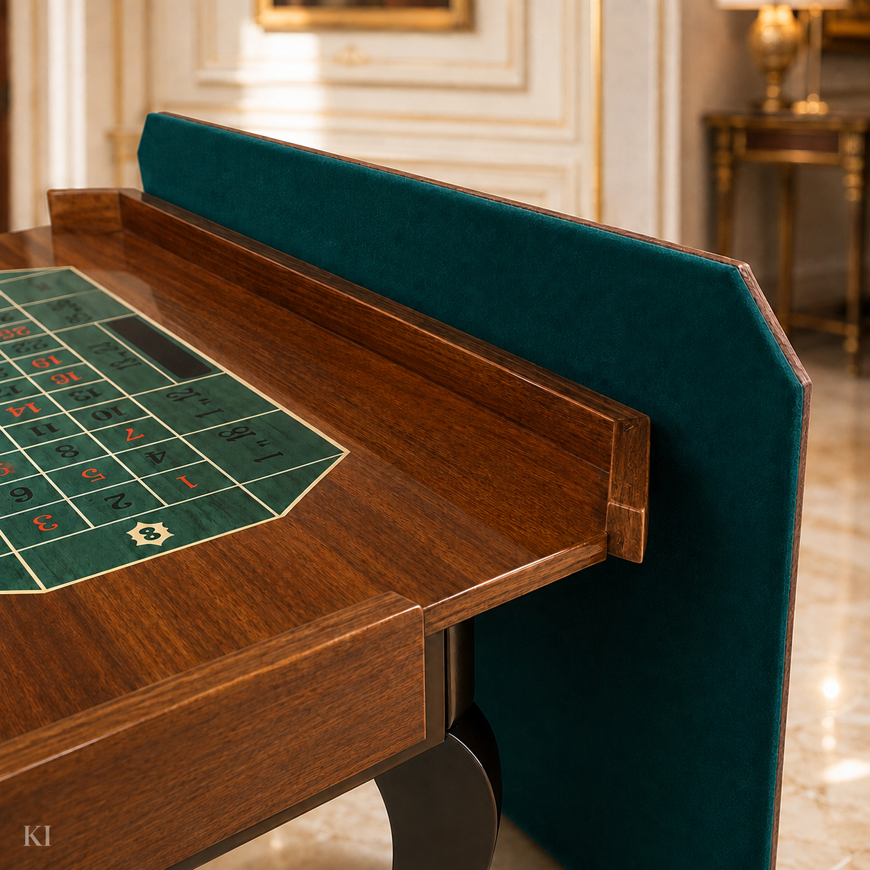 Luxuriöser multifunktionaler Spieltisch aus Holz – 92 × 92 cm