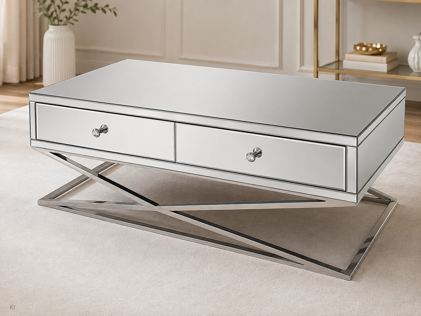Couchtisch Verspiegelt Silber