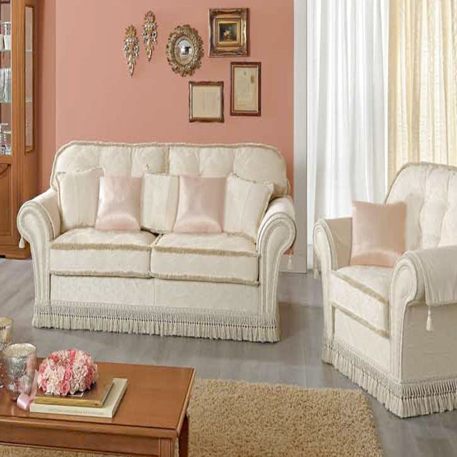 Couchgarnitur Decor Creme Deluxe