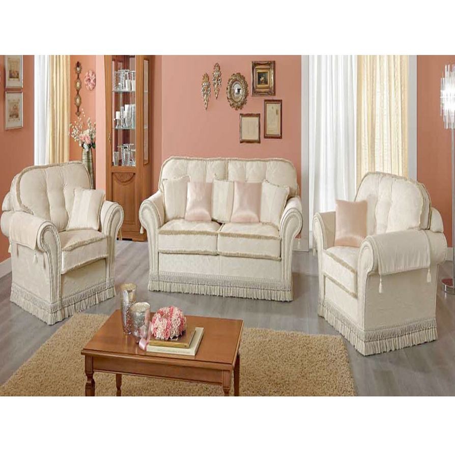 Couchgarnitur Decor Creme Deluxe