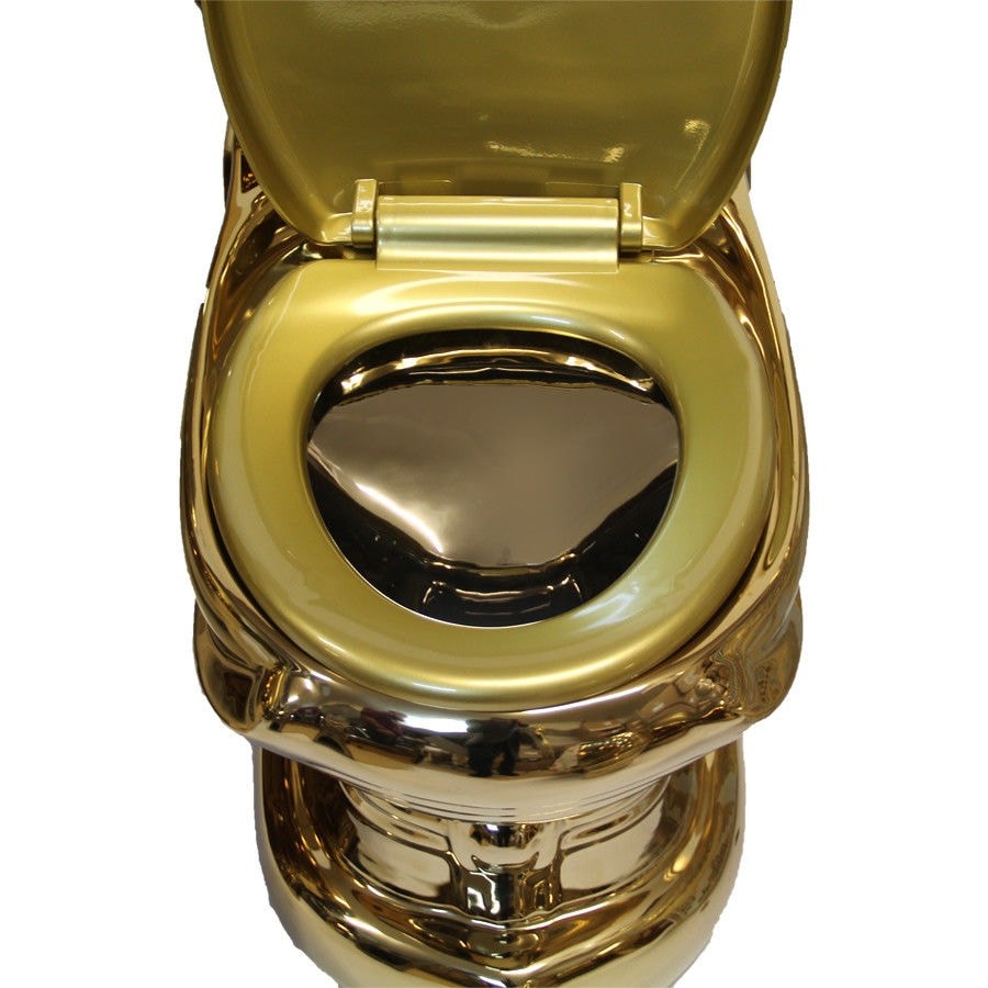 Exklusive Toilette Barock Gold