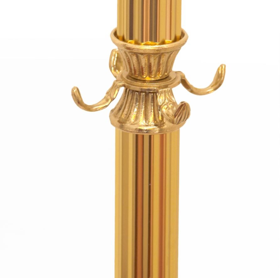 Exkluisver Garderobenständer aus Messing in gold - Vintage Barock Design - freistehend und stabil