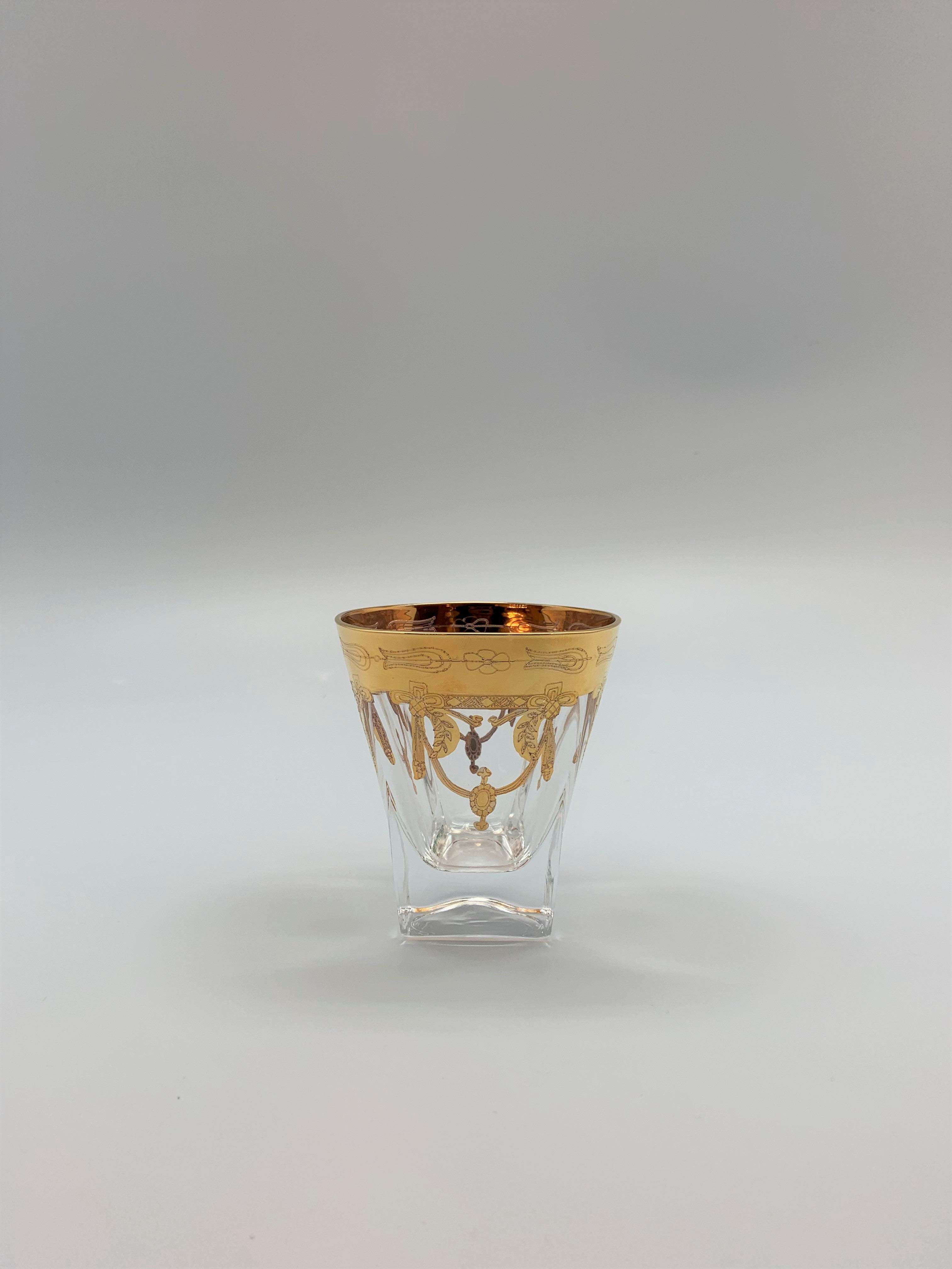 Exklusive Murano Blei Kristall Whisky-Gläser