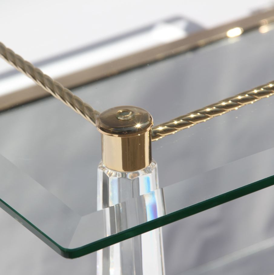 Coffee table acrylic Florencia crystal