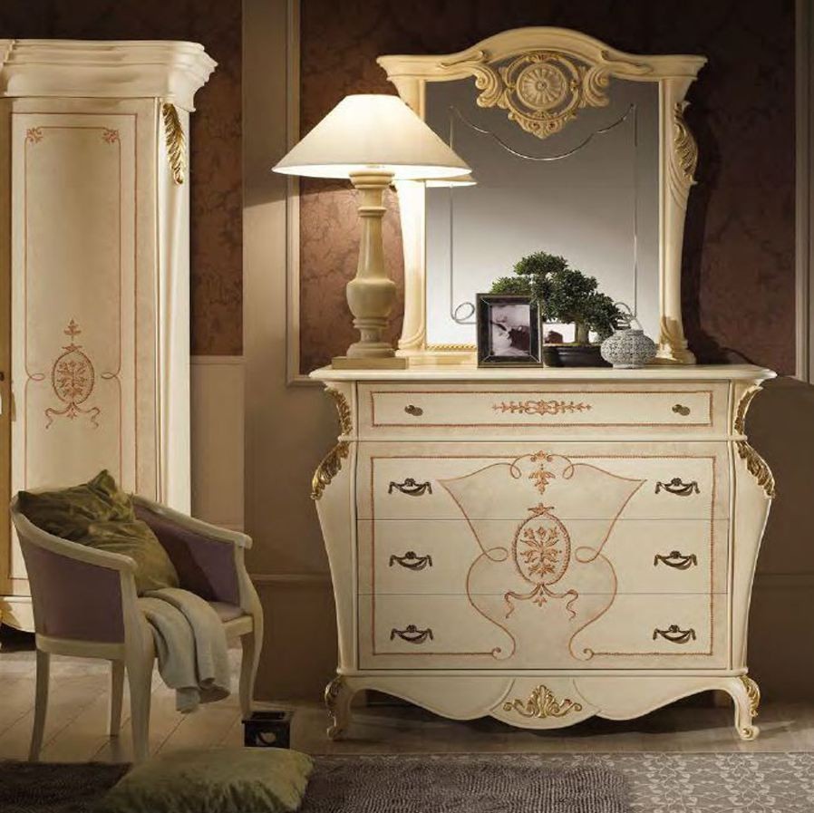 Schlafzimmer Medea Beige-Gold