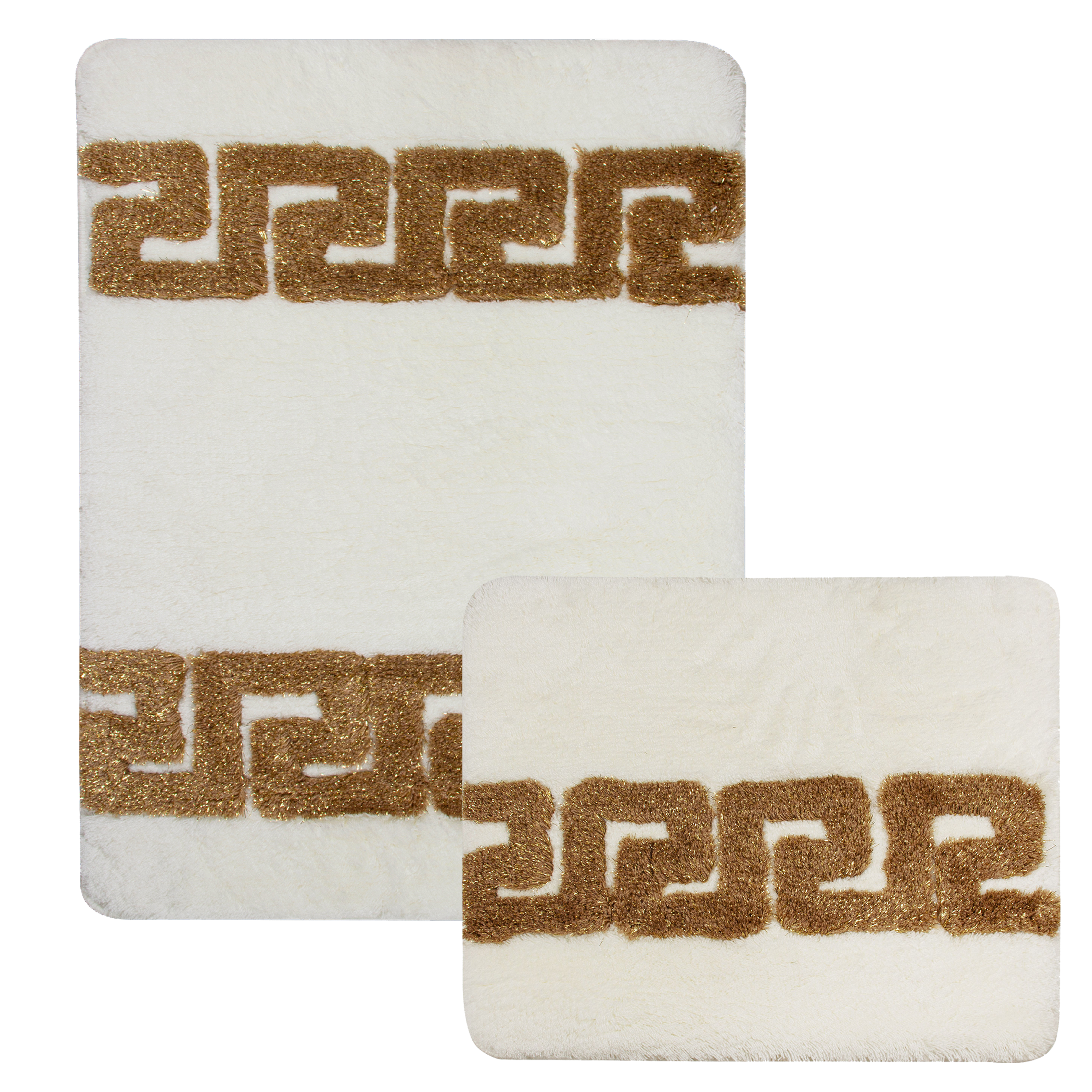Bath mat shower mat acrylic - pattern meander