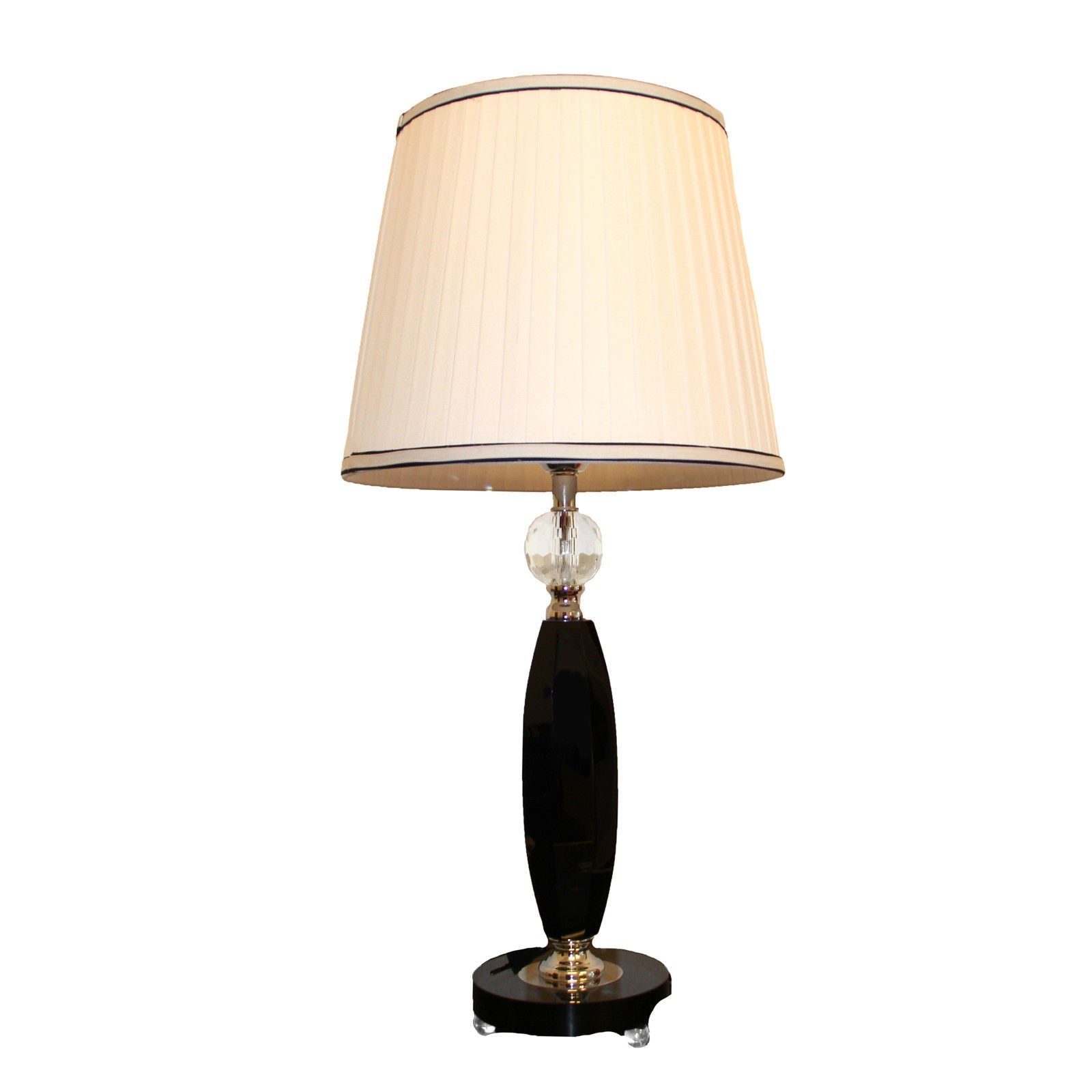 Tischlampe Acryl Schwarz