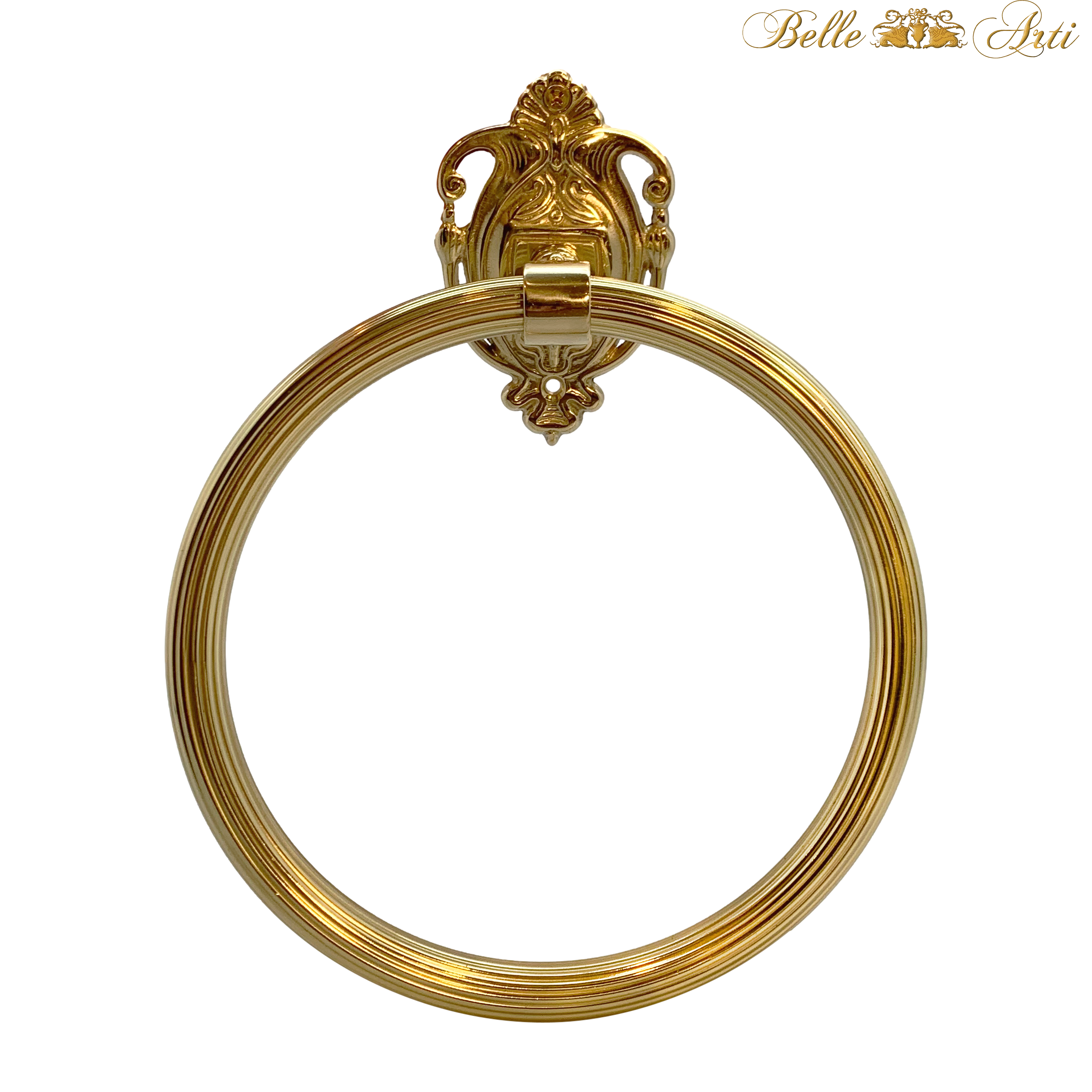 Towel Ring Brass Classic