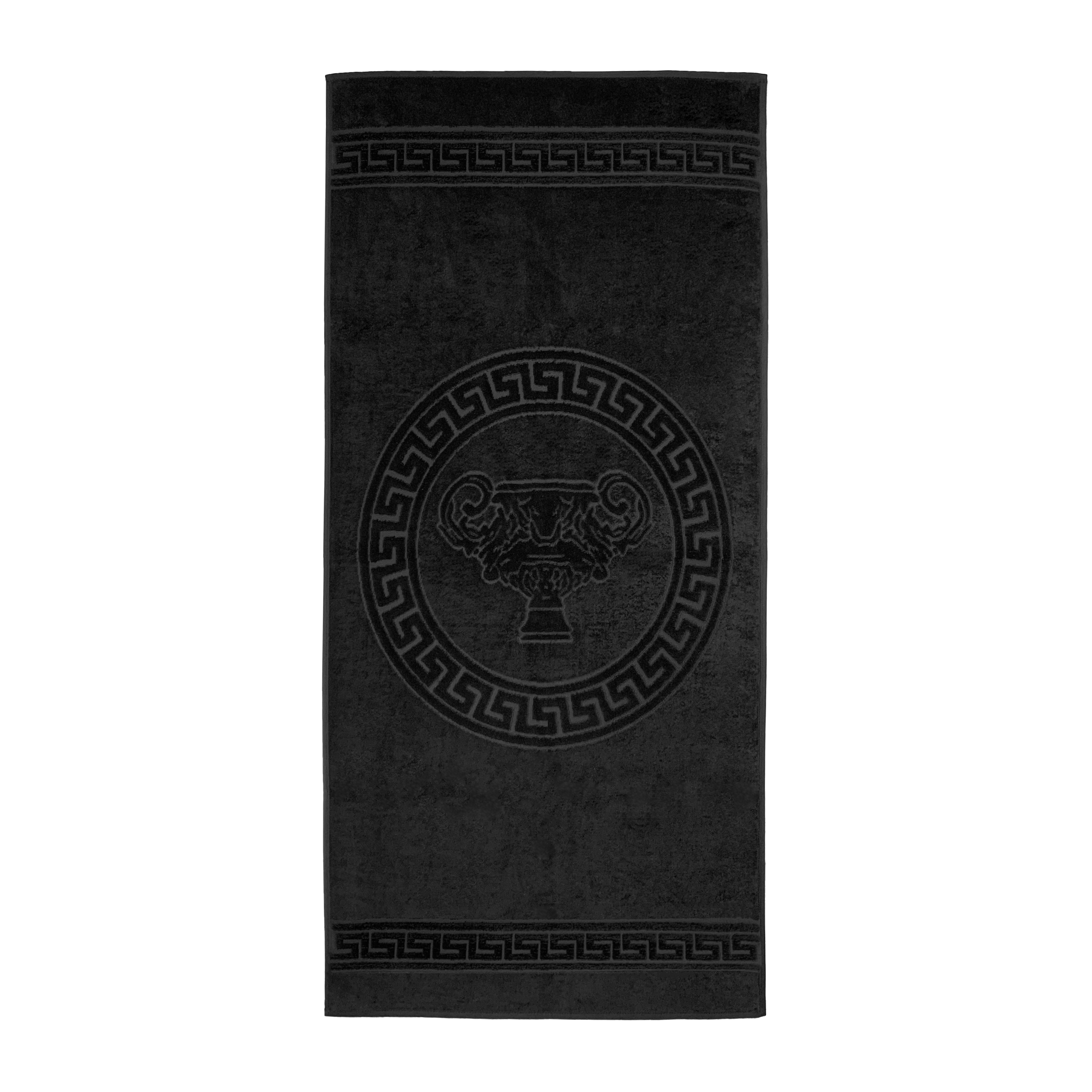 Luxury towel Amphora Velours in black - 3D look - elegant and durable