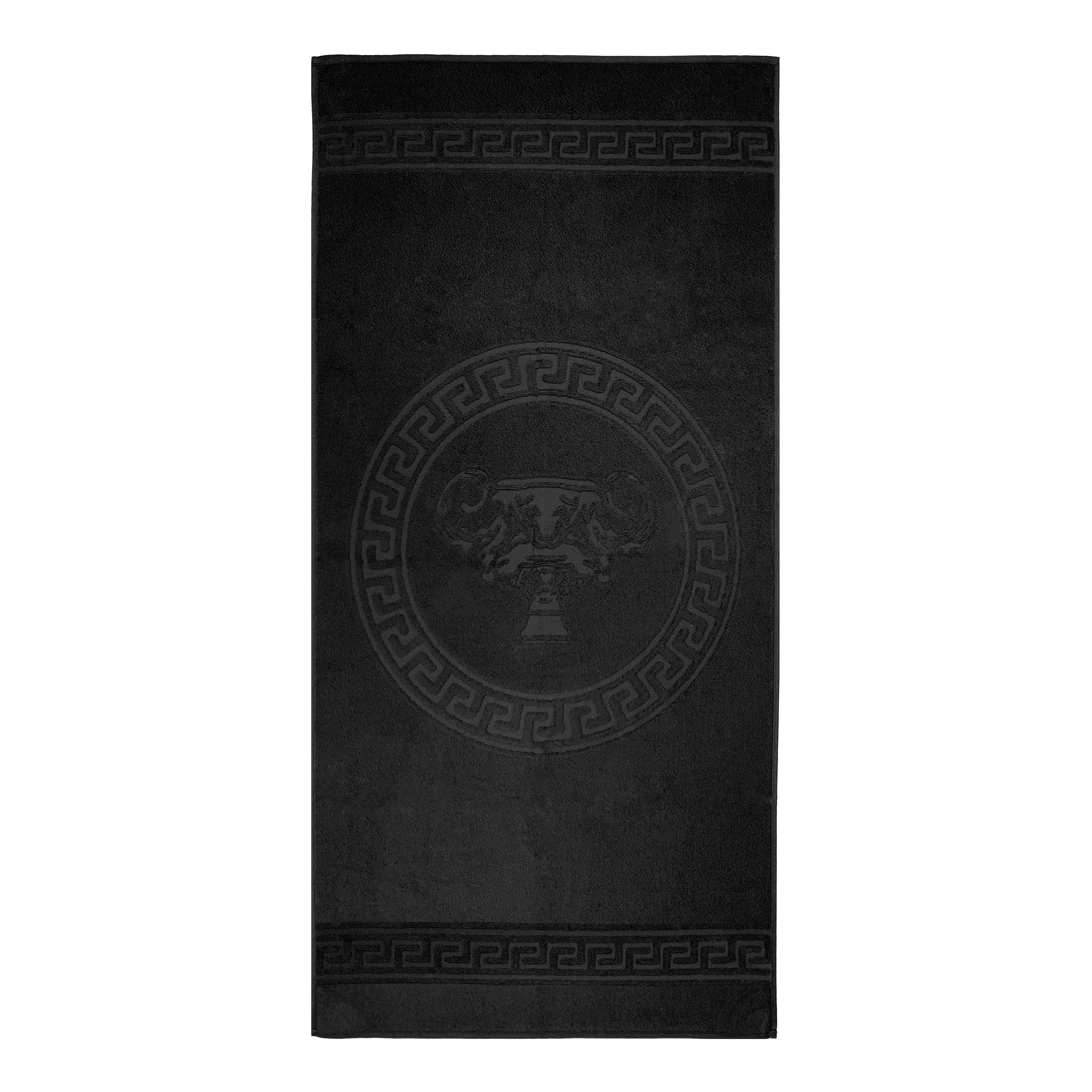 Luxury towel Amphora Velours in black - 3D look - elegant and durable
