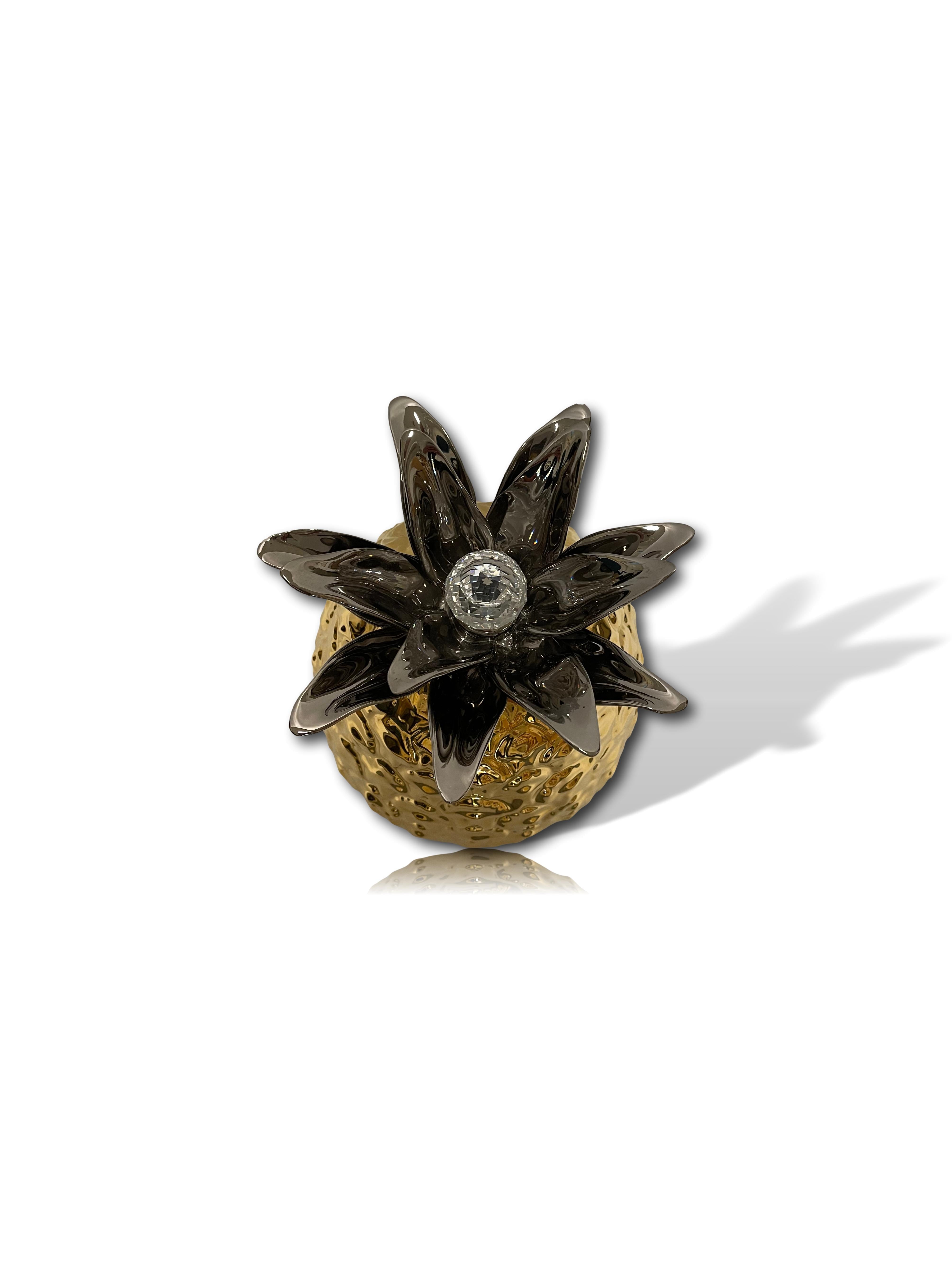 pineapple with Swarovski crystal