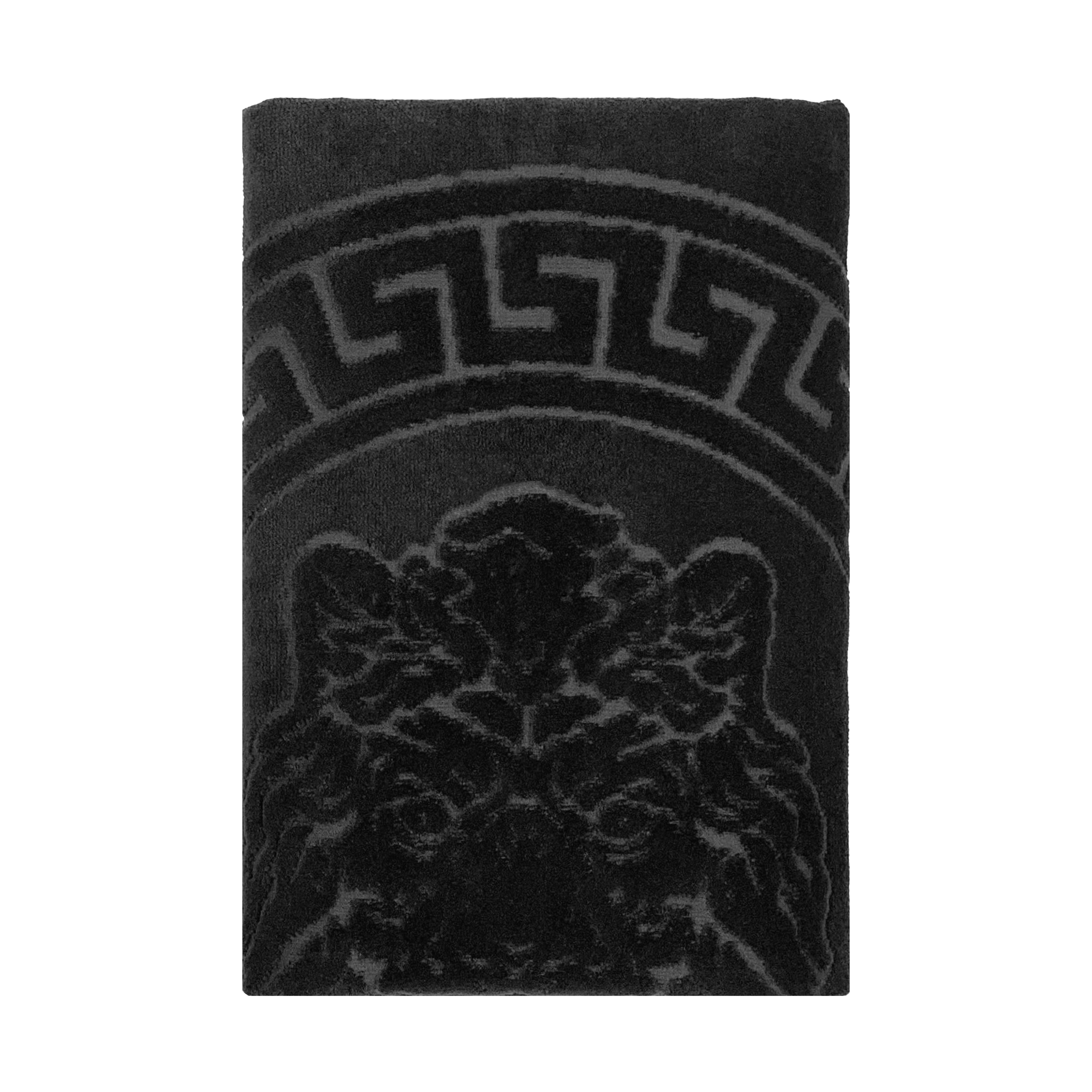 Luxurious guest towels Lion Velours in black 3D look - 100% cotton