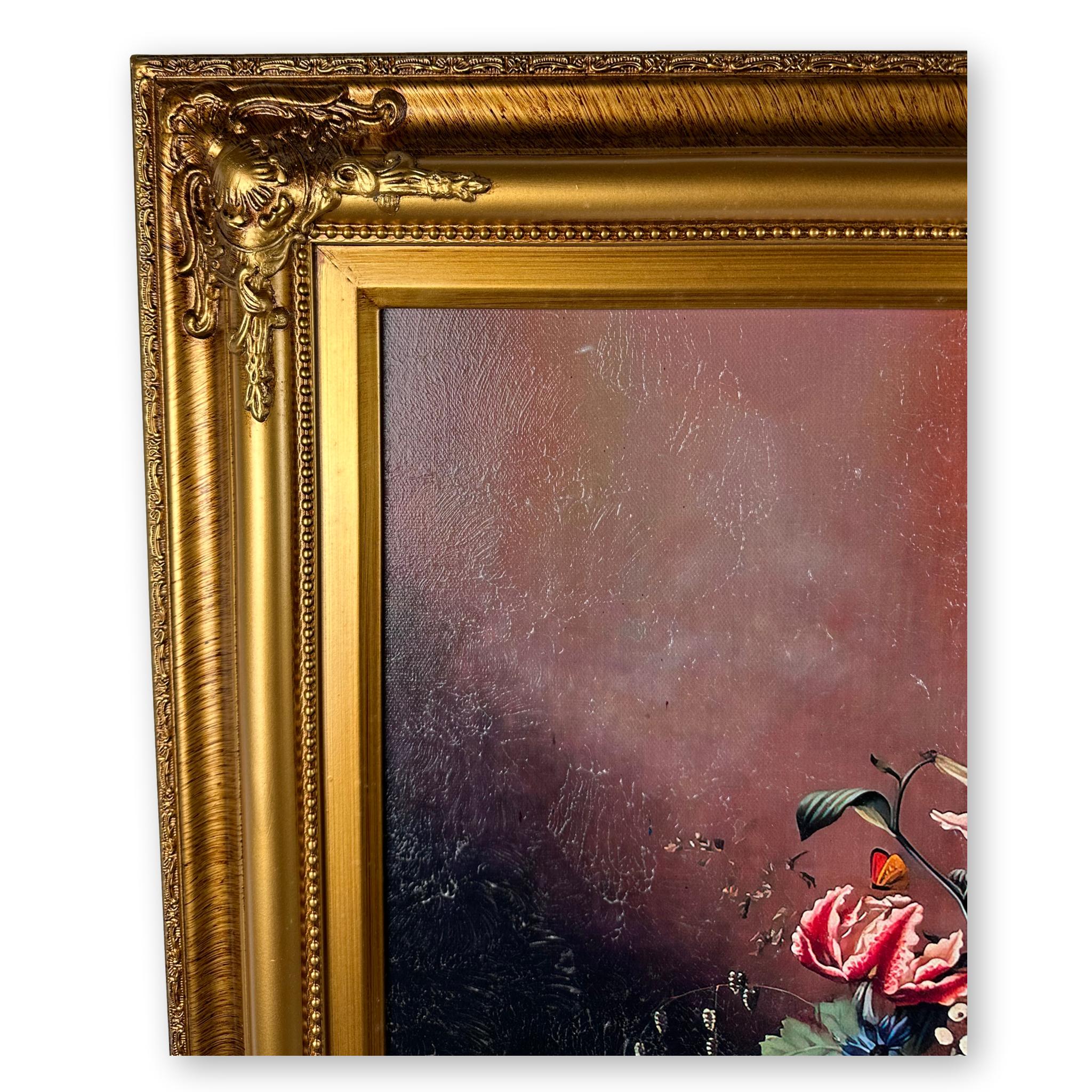 Painting Floral Motif Verona Vertical