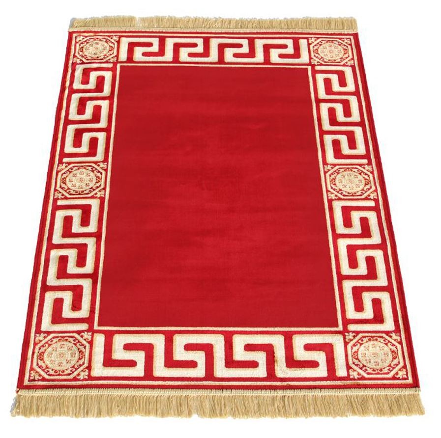 Teppich Mäander Rot