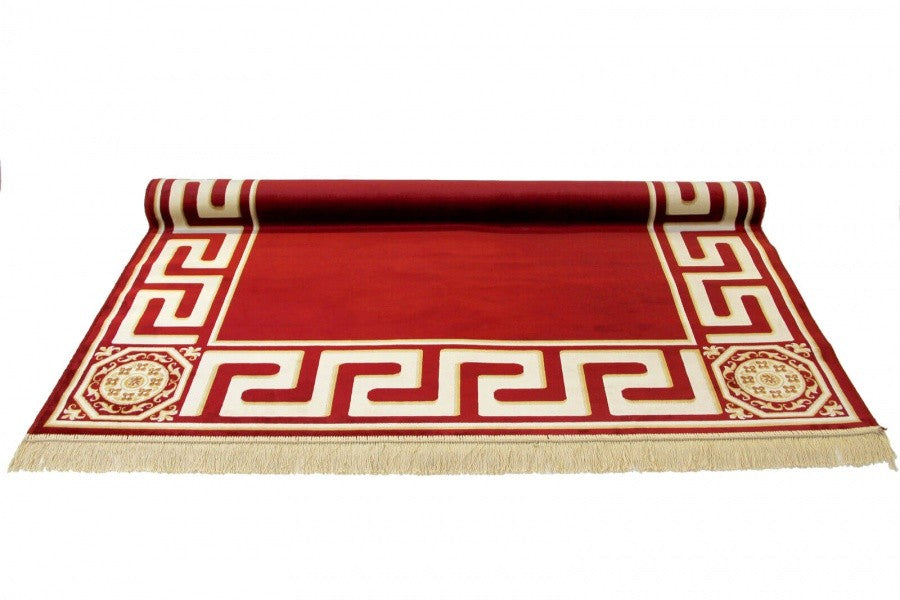 Teppich Mäander Rot