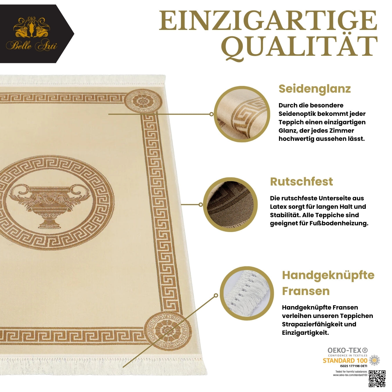 Teppich Amphore Beige