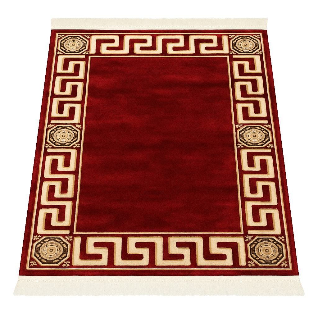 Teppich Mäander Rot