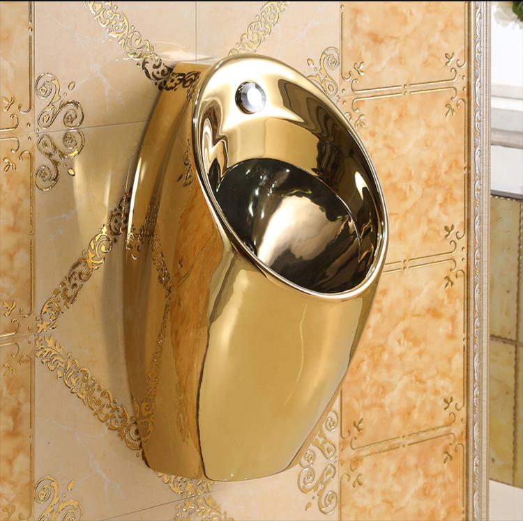 Exklusives Urinal Toilette Gold
