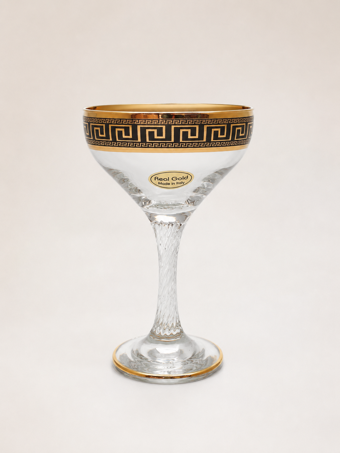 Exklusive Mäander Champagner-Gläser