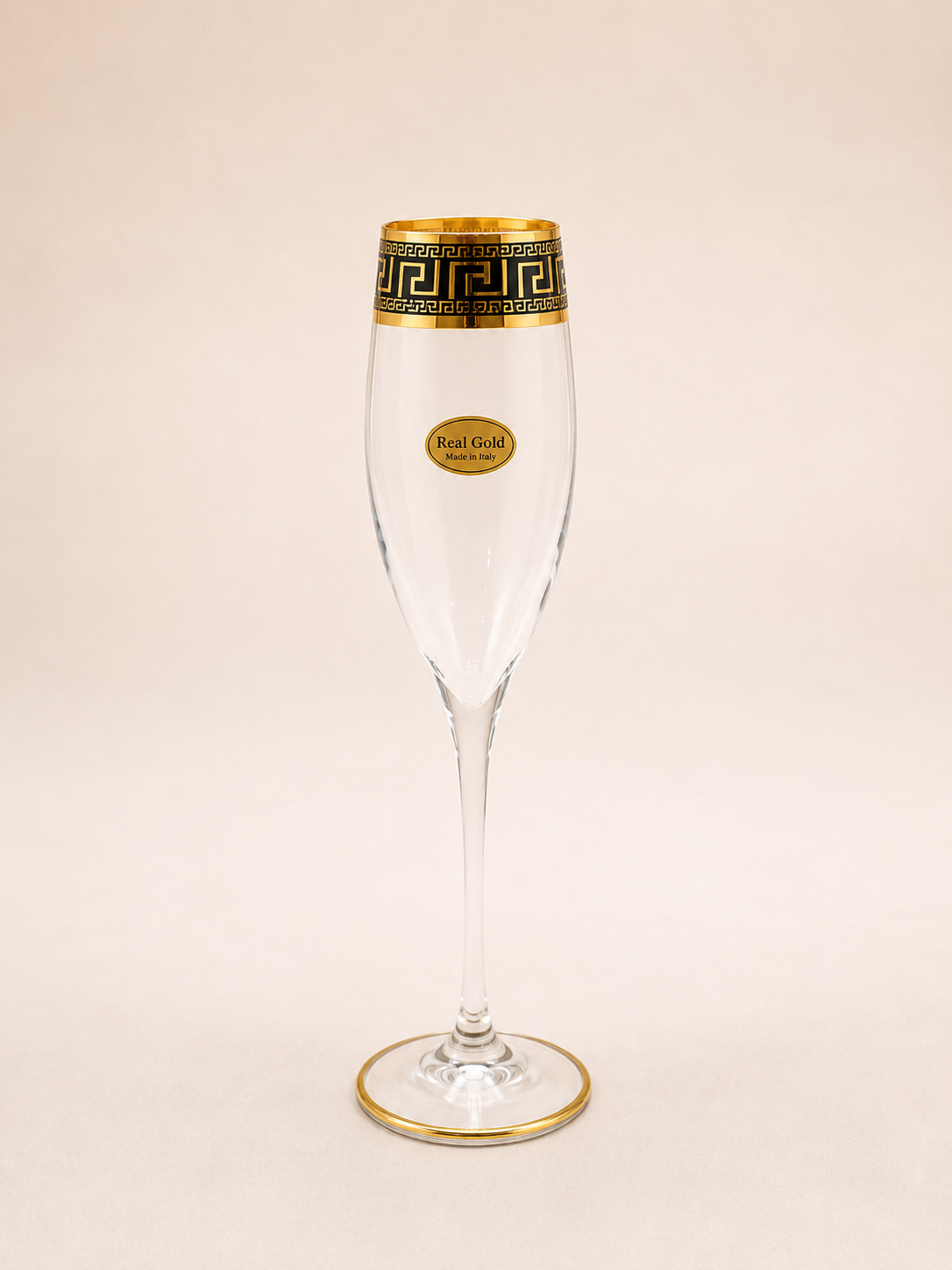 Exklusive Mäander Sekt-Gläser