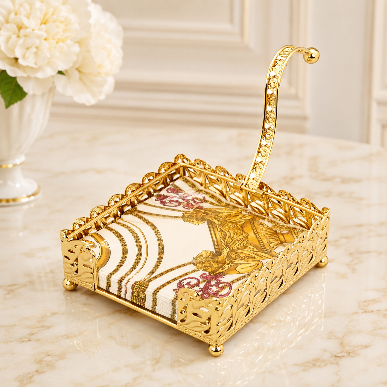 Napkin holder gold
