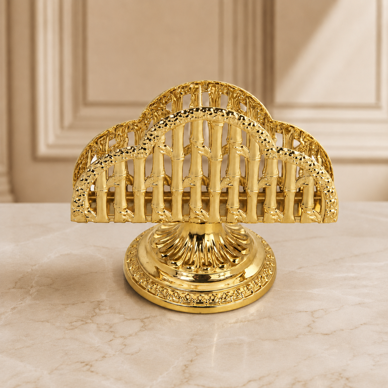 Napkin holder gold ovally