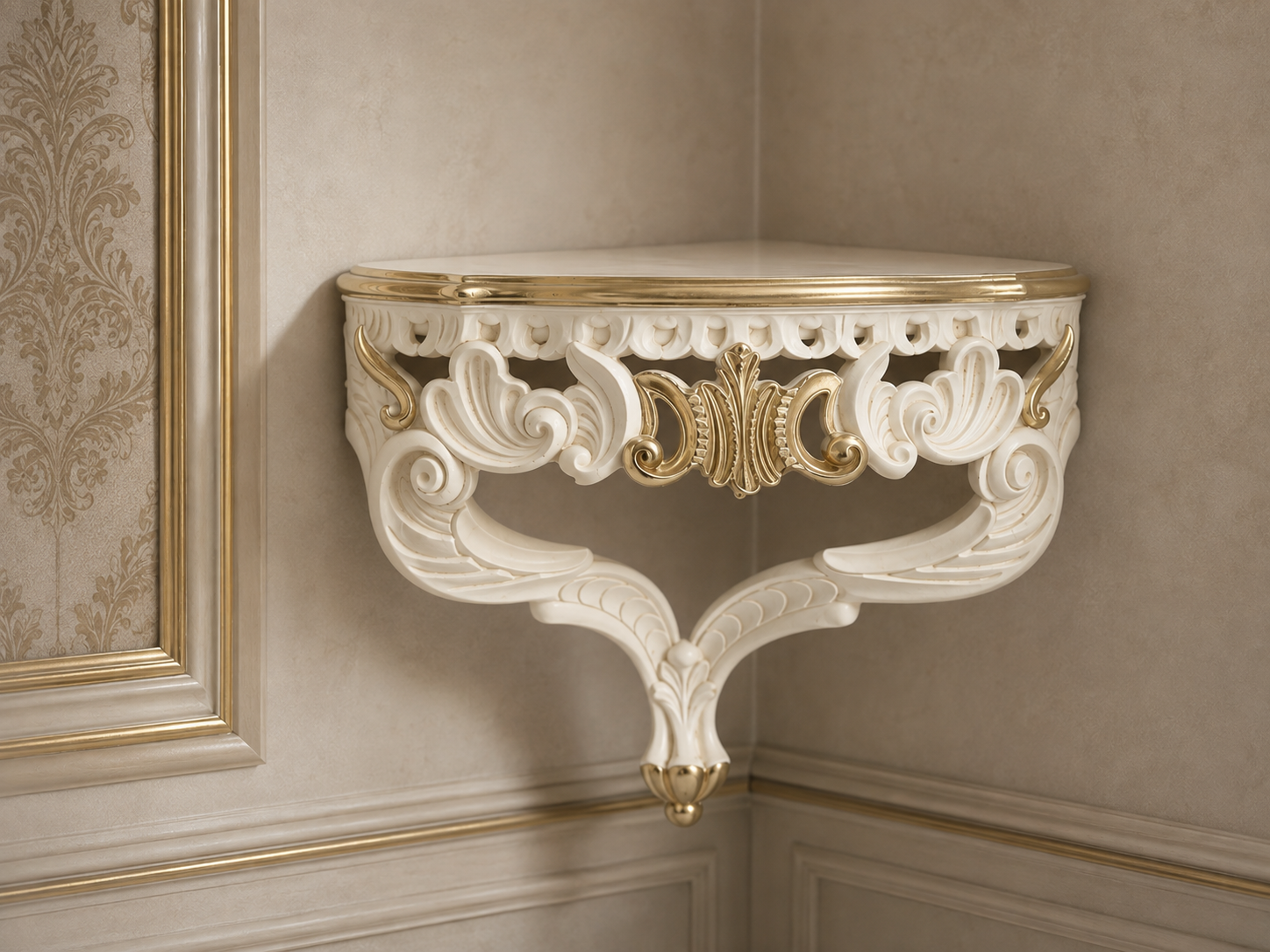 Console table CP75 Beige / Gold