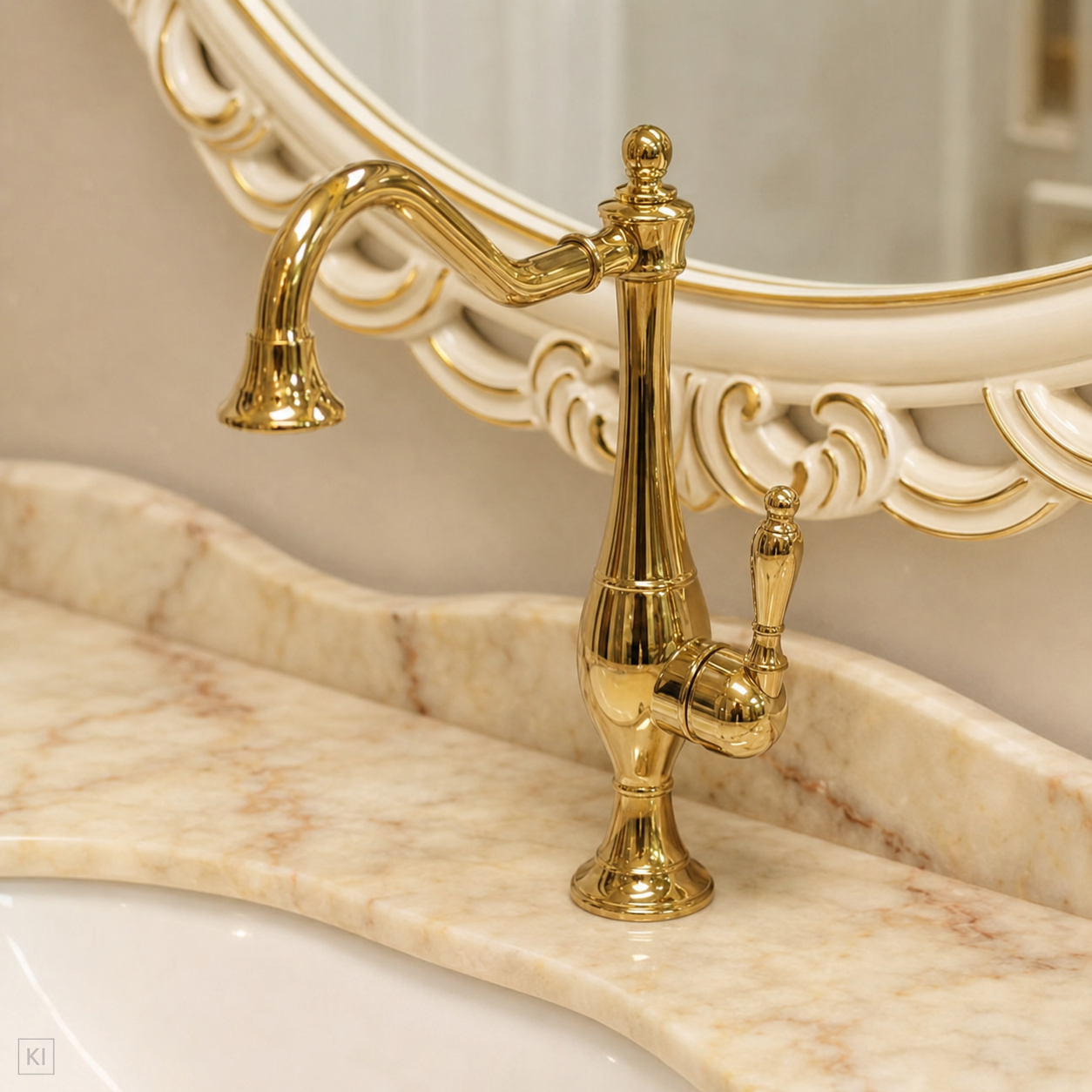 Bathroom Faucet Classic Gold