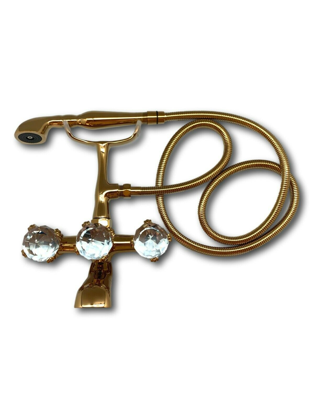 Luxury Bathroom Faucet Gold Crystal