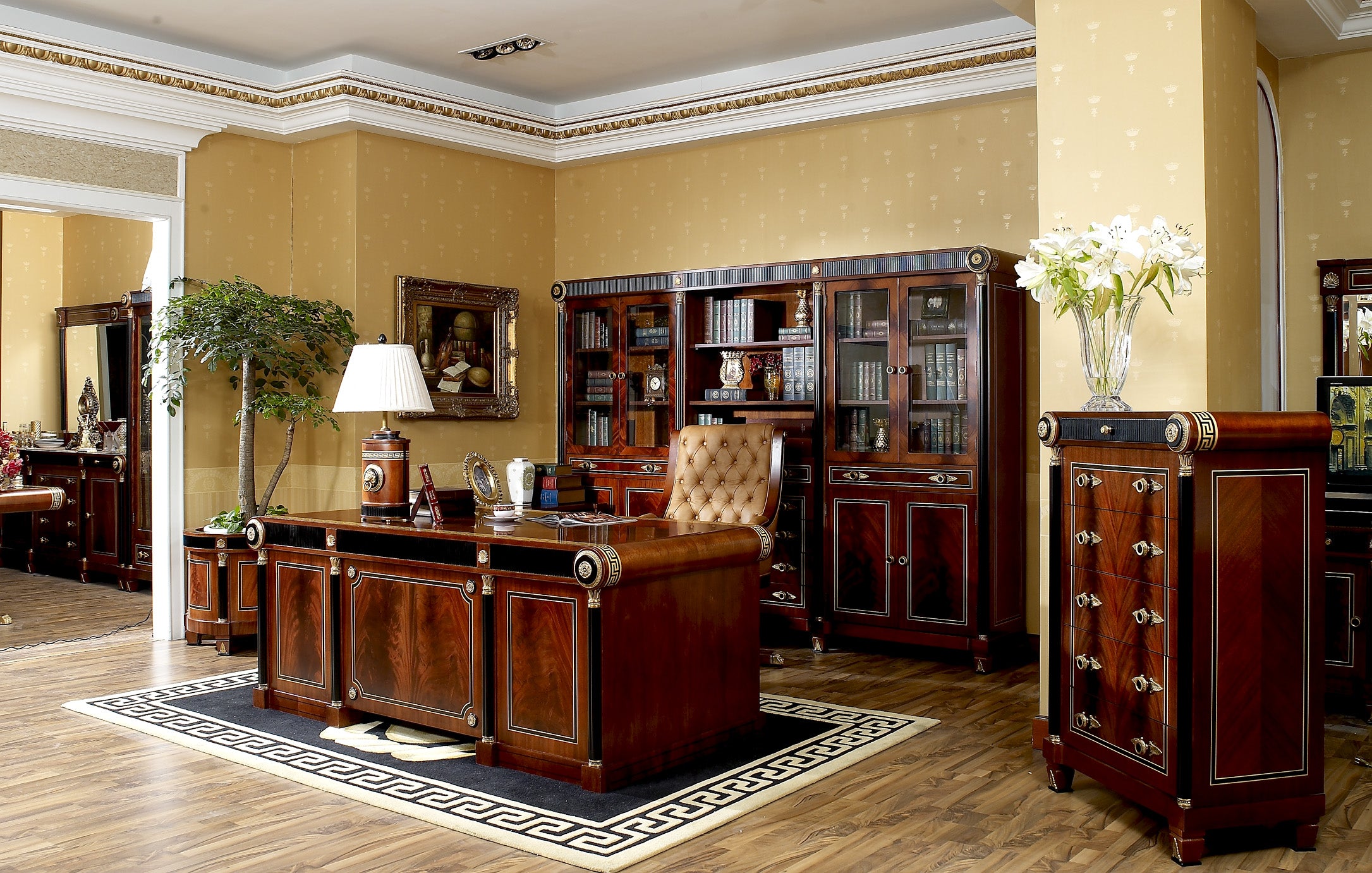 Arbeitszimmer Piemont Nussbaum