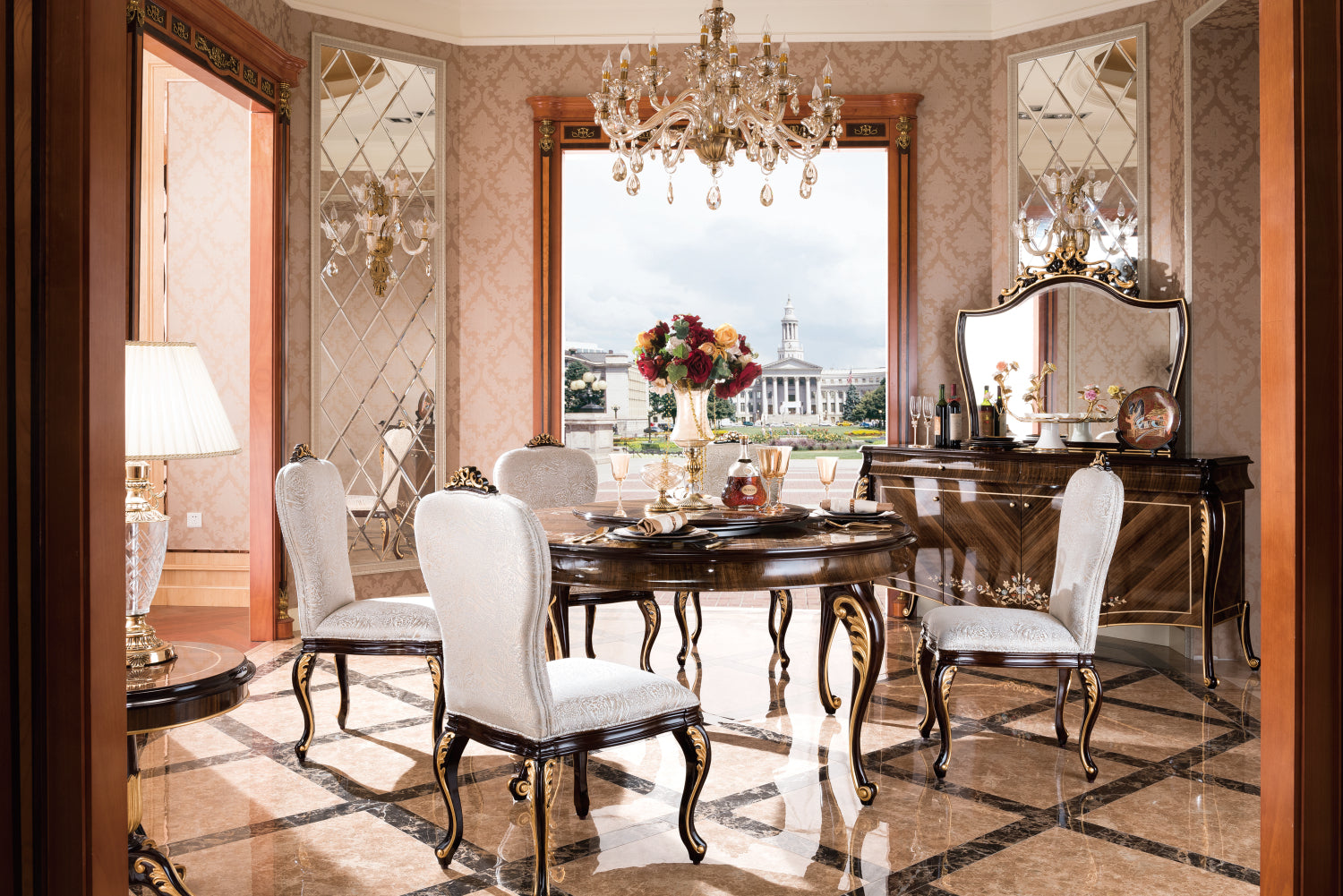 Esszimmer Avellino Nussbaum