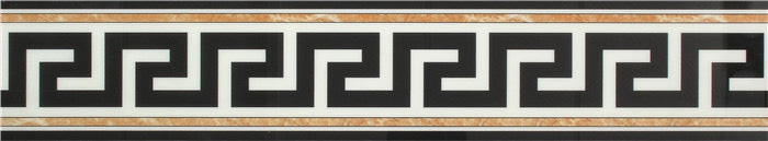Flagstone glazed tile ceramic meander
