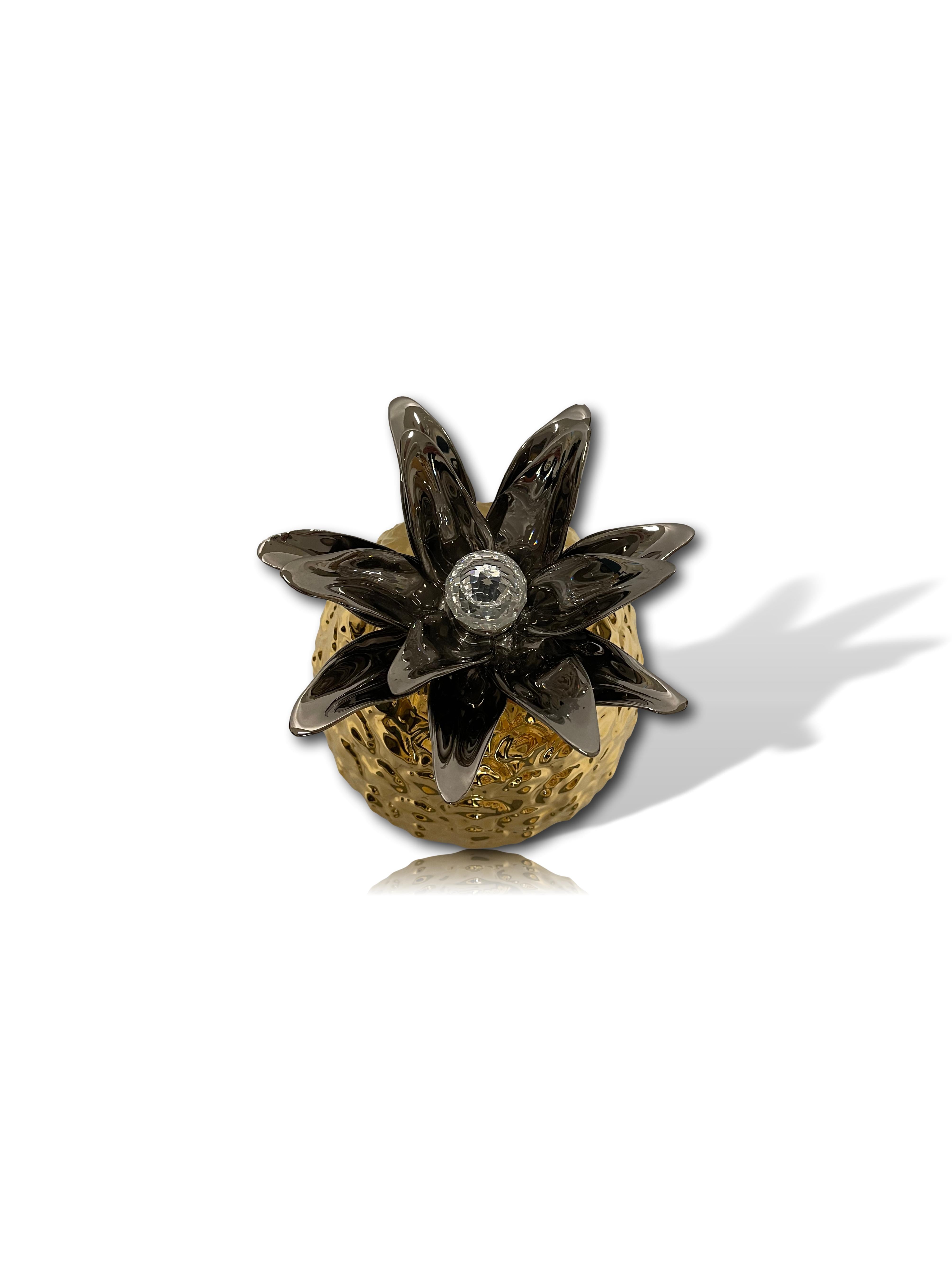 pineapple with Swarovski crystal
