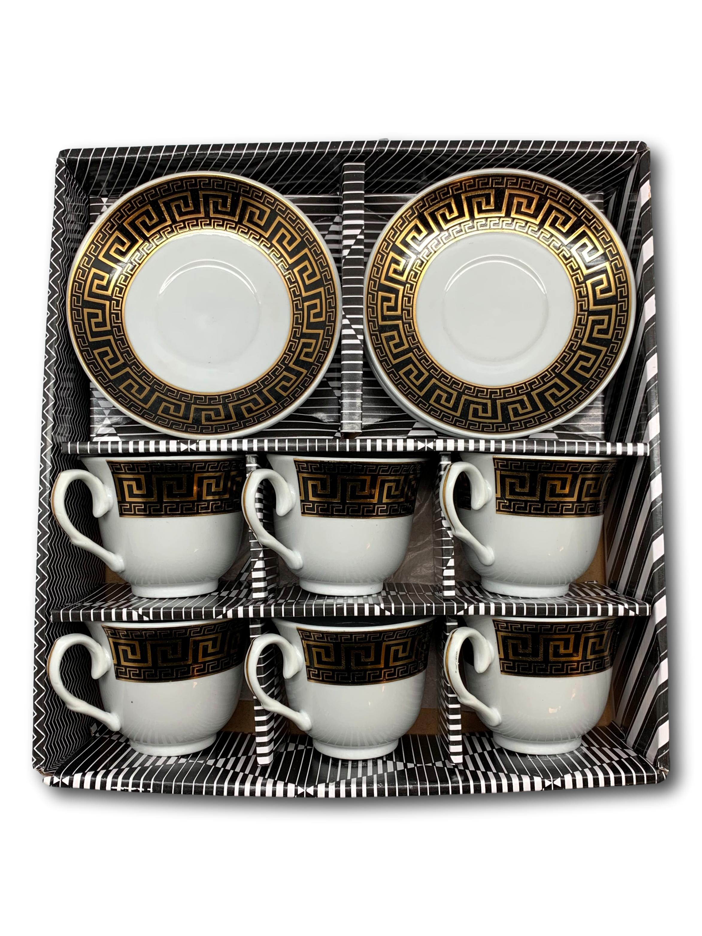 Kaffee- & Teeservice Mäander Schwarz