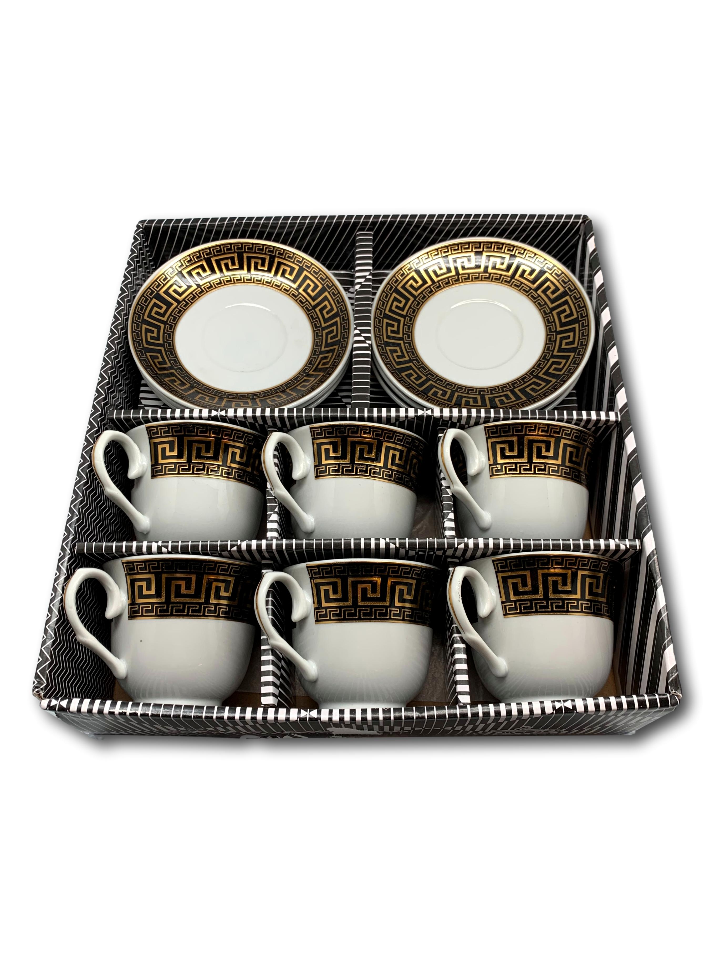 Kaffee- & Teeservice Mäander Schwarz