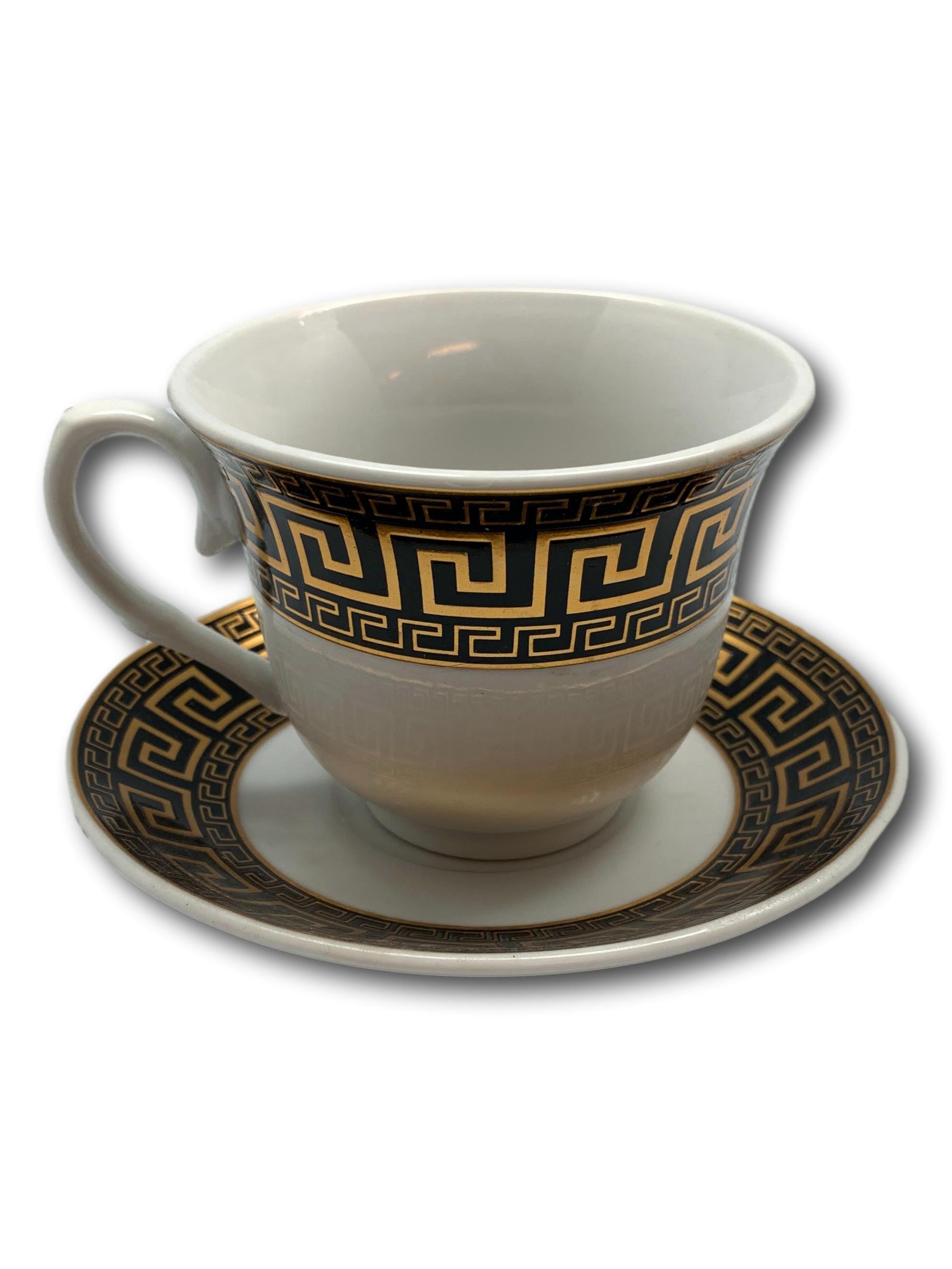 Kaffee- & Teeservice Mäander Schwarz