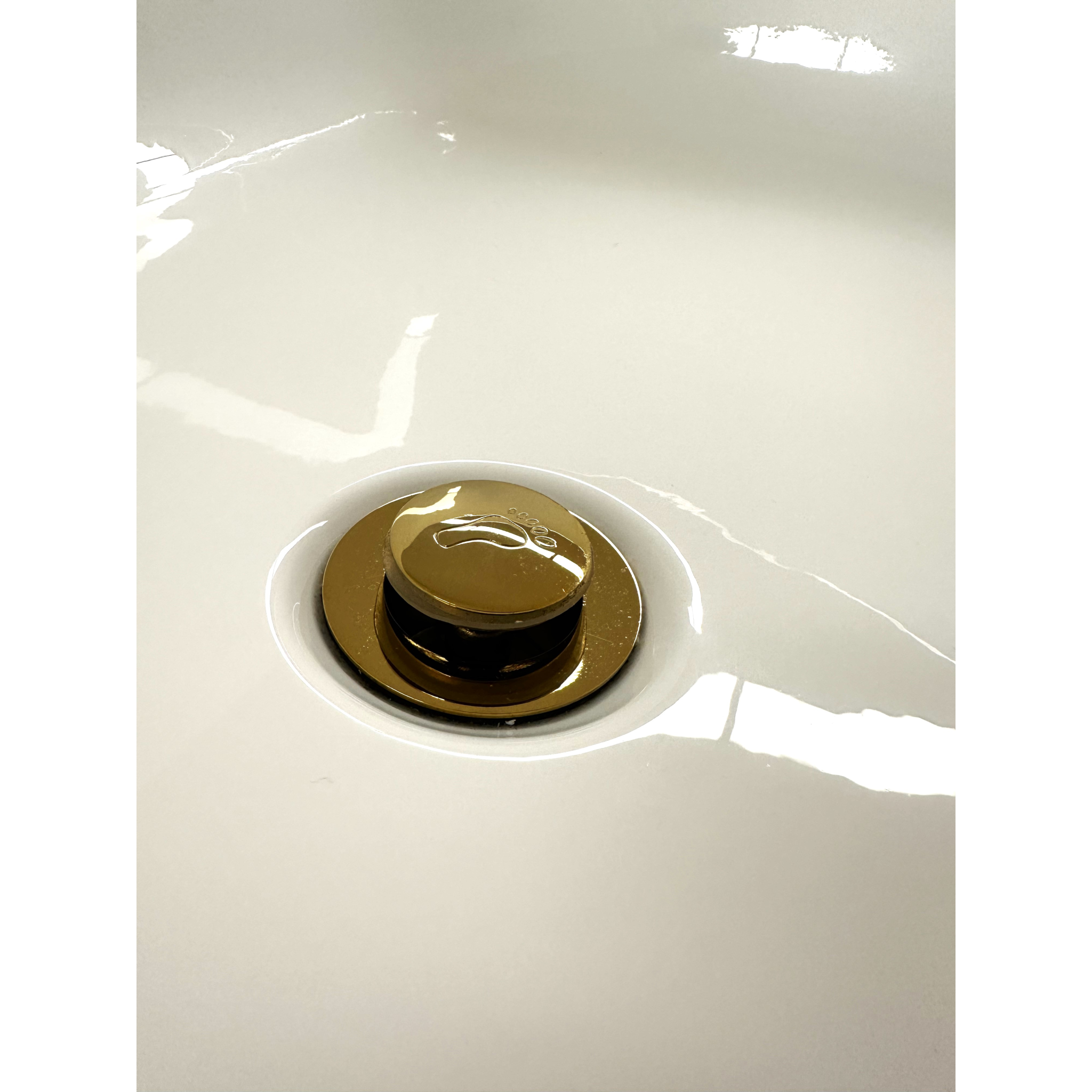 Luxus Badewanne Gold mit Pop-Up Abfluss