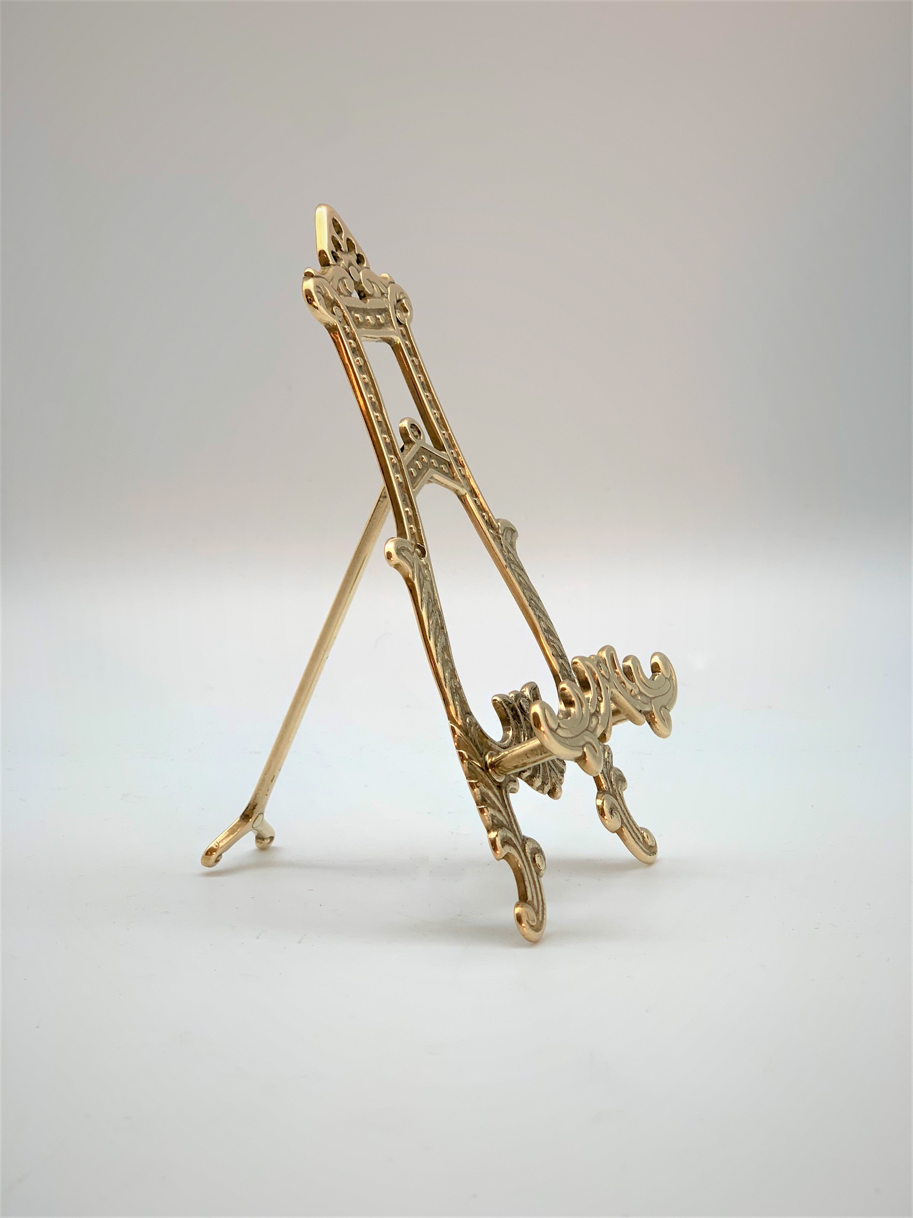 Kleine Staffelei Messing Gold art 1715/1716