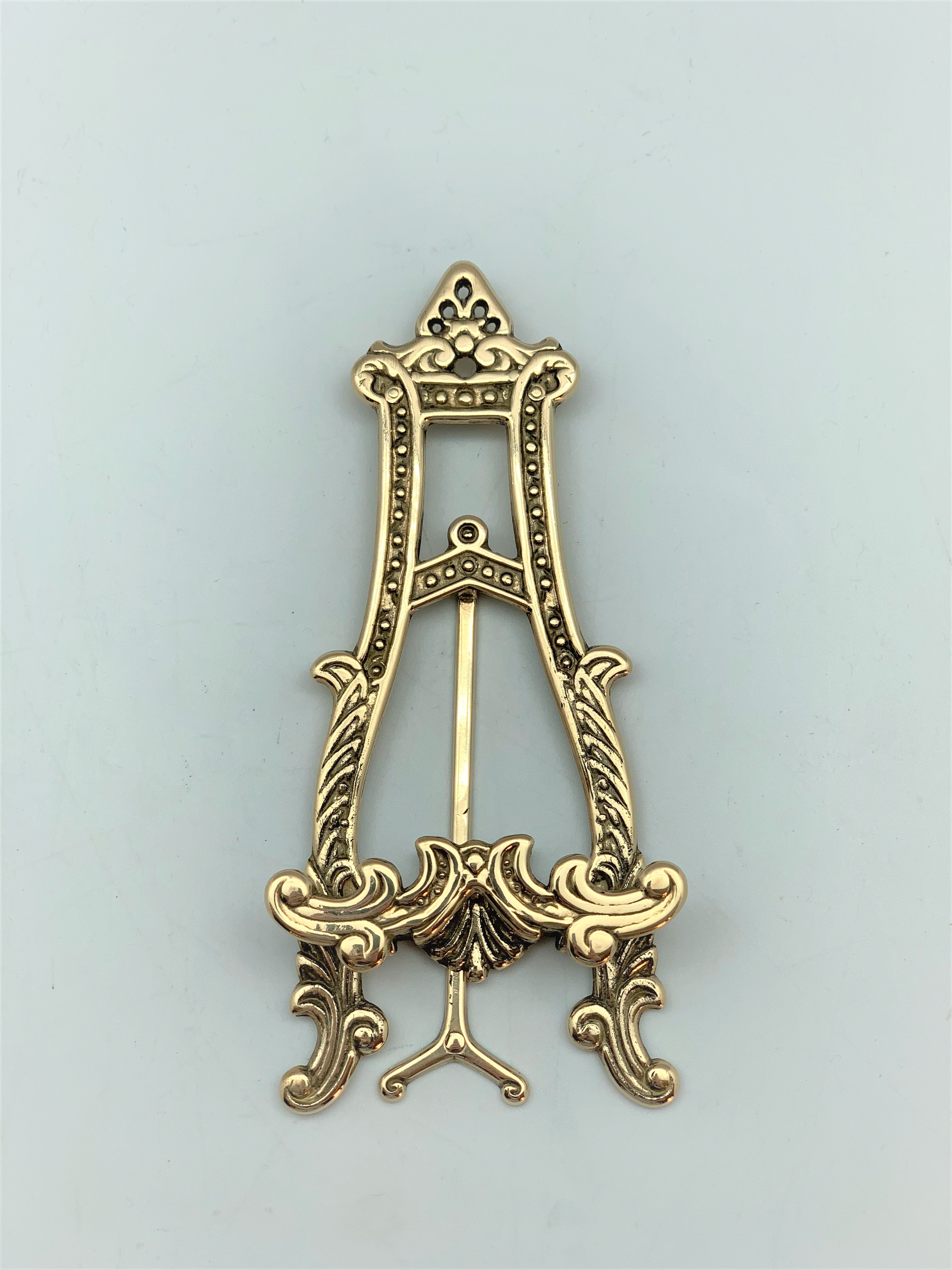 Kleine Staffelei Messing Gold art 1715/1716
