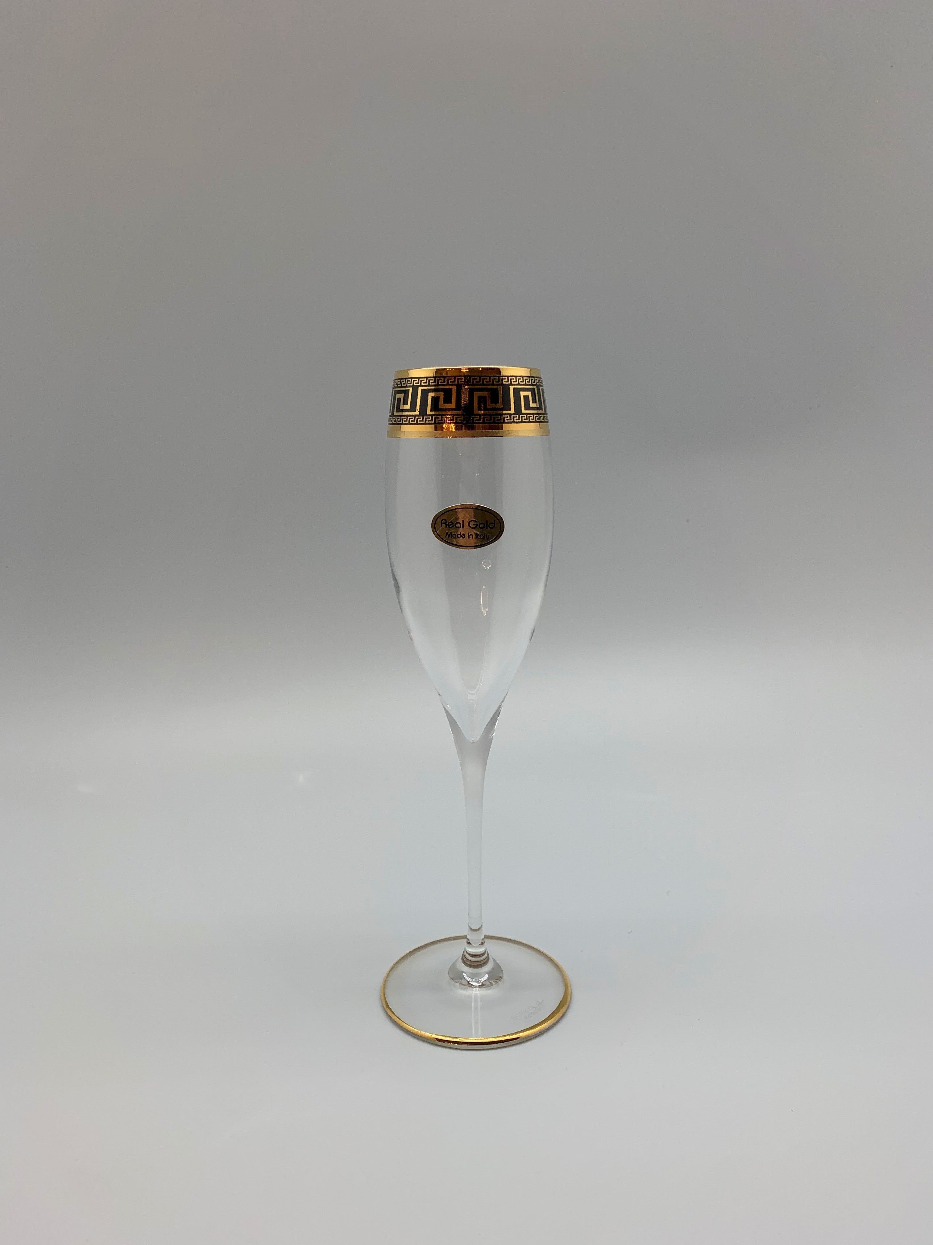 Exklusive Mäander Sekt-Gläser