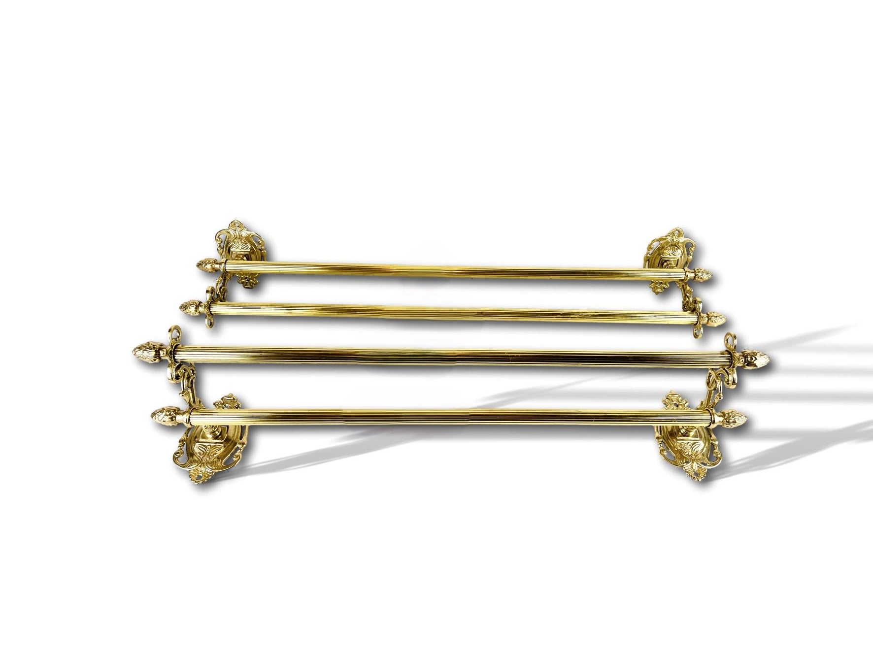 Luxury double brass towel rail in various sizes