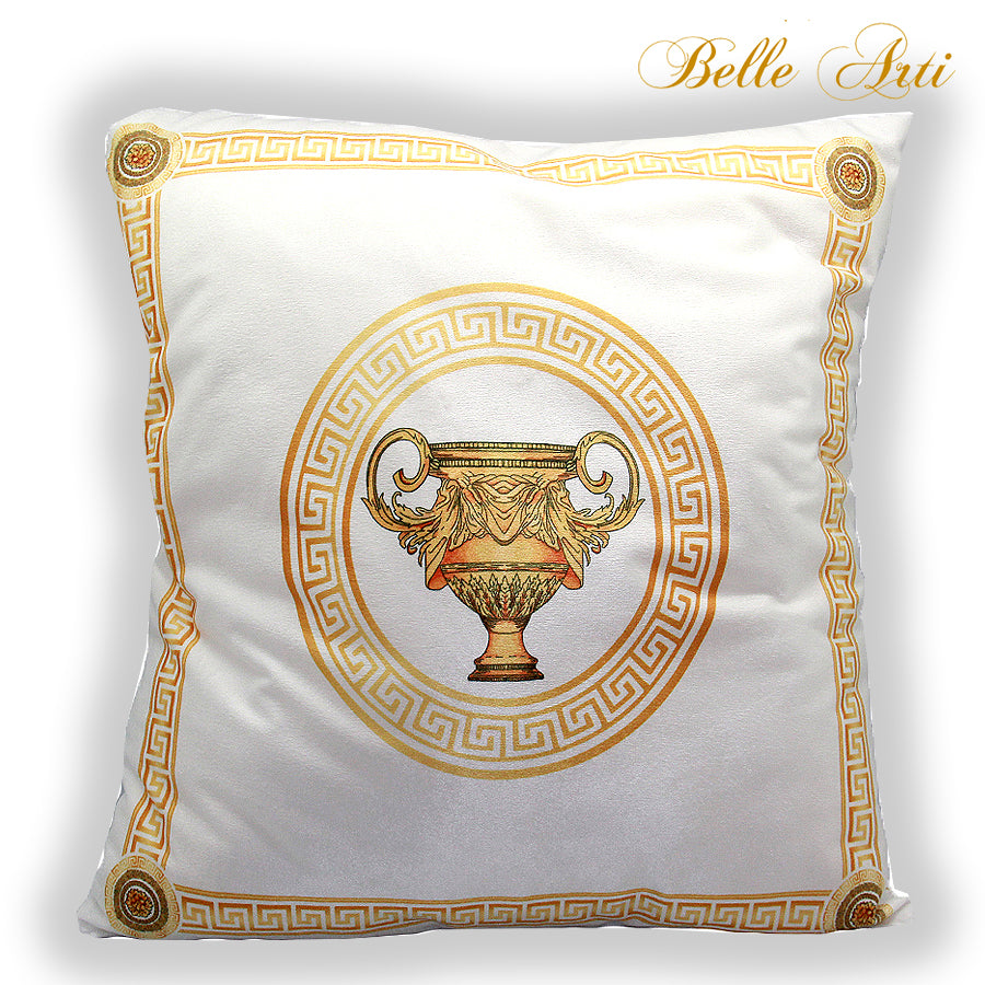 Pillow Amphora White-Gold