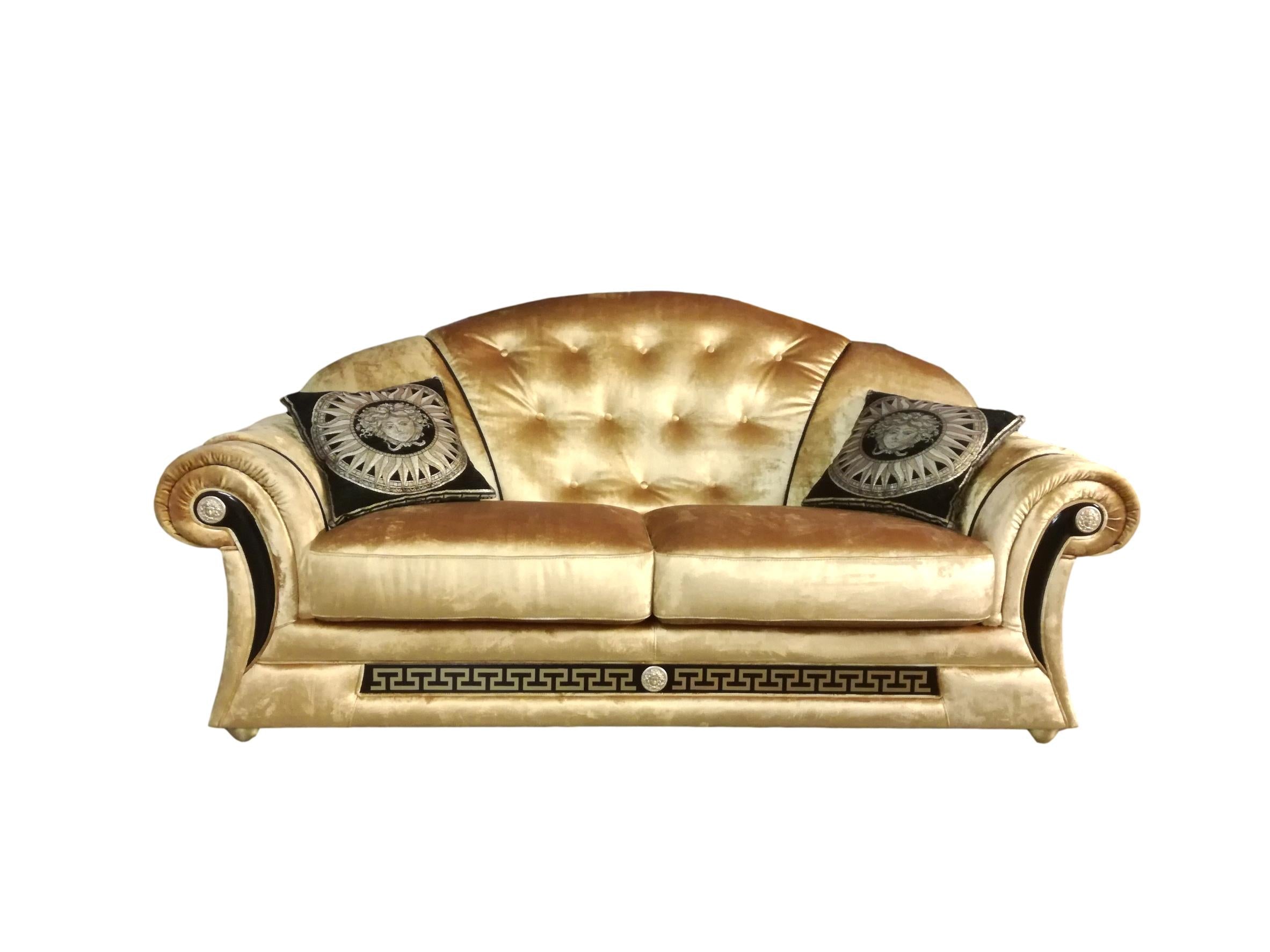 3-Sitzer Prestige Gold in Velour